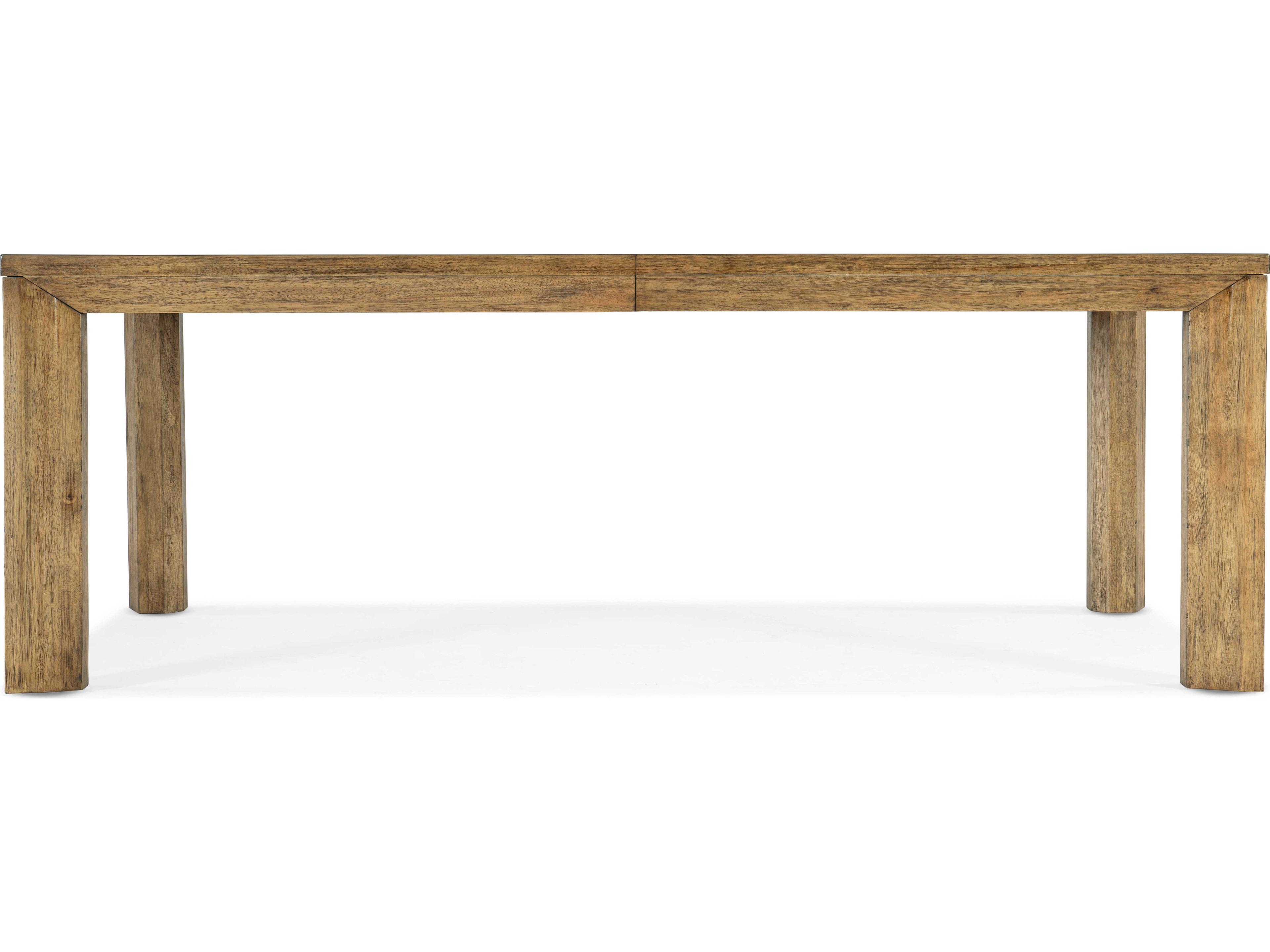 Luxecor Heritage Extendable Rectangular Wood Vintage Natural Dining Table