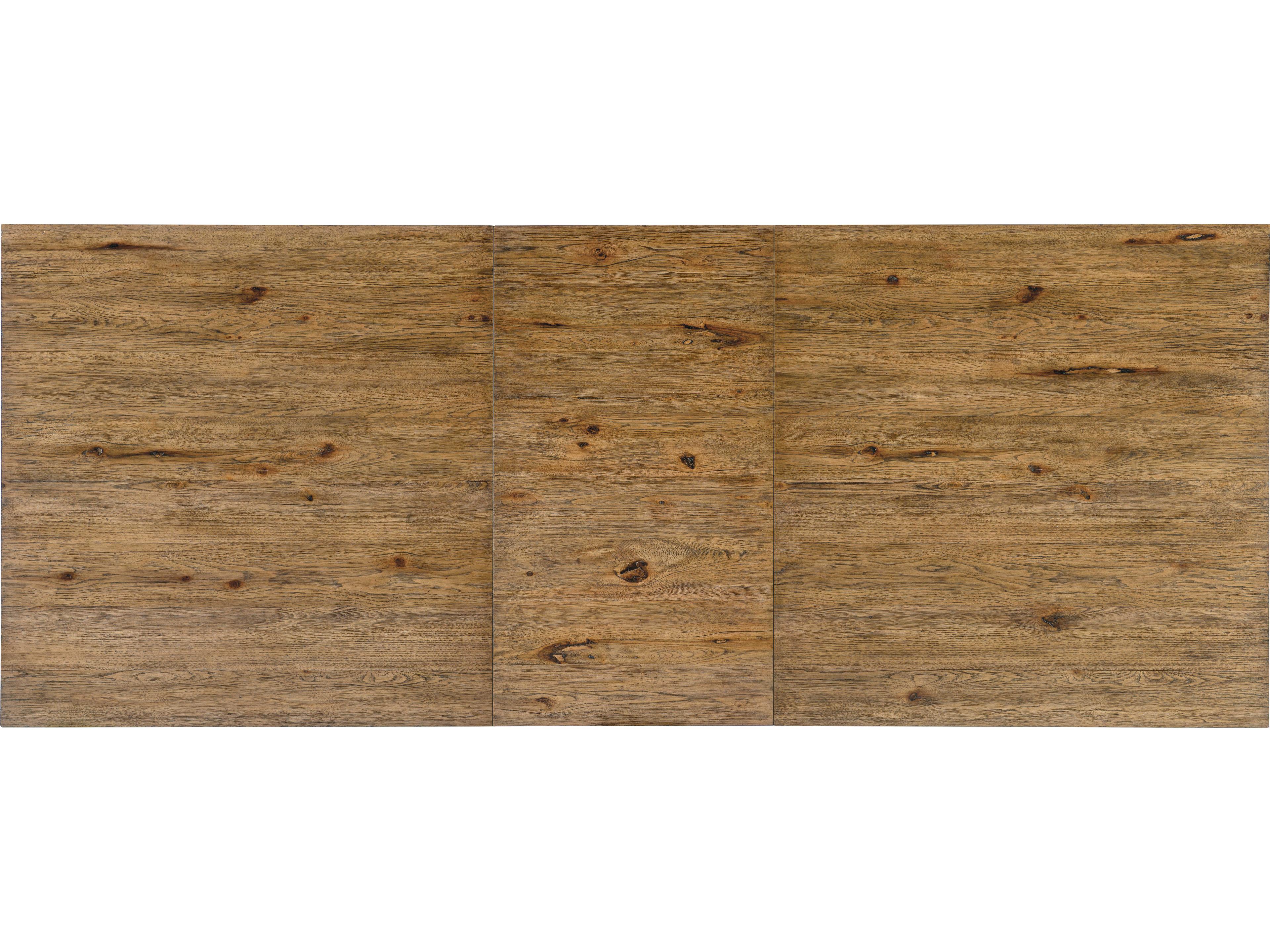 Luxecor Heritage Extendable Rectangular Wood Vintage Natural Dining Table