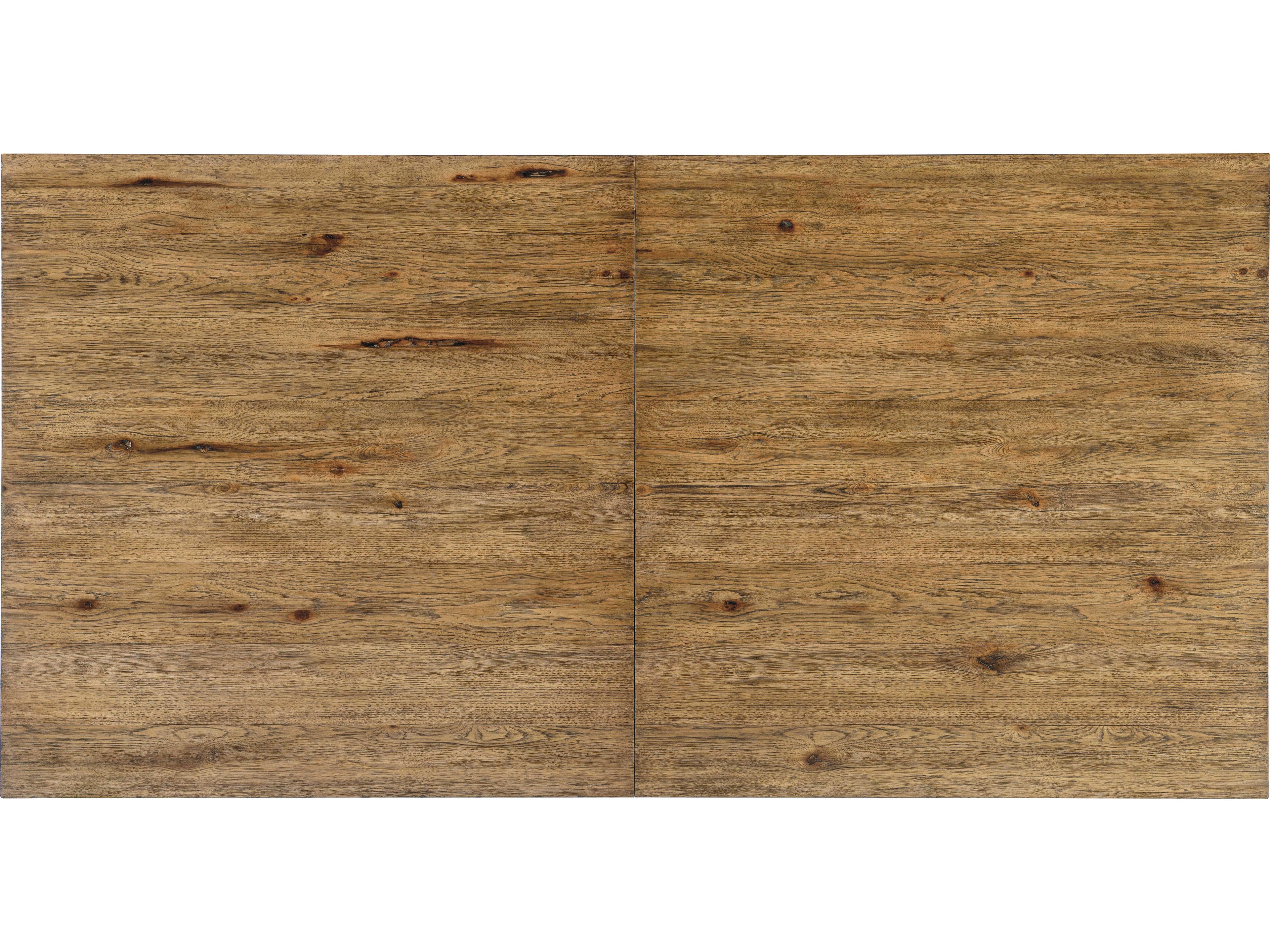 Luxecor Heritage Extendable Rectangular Wood Vintage Natural Dining Table