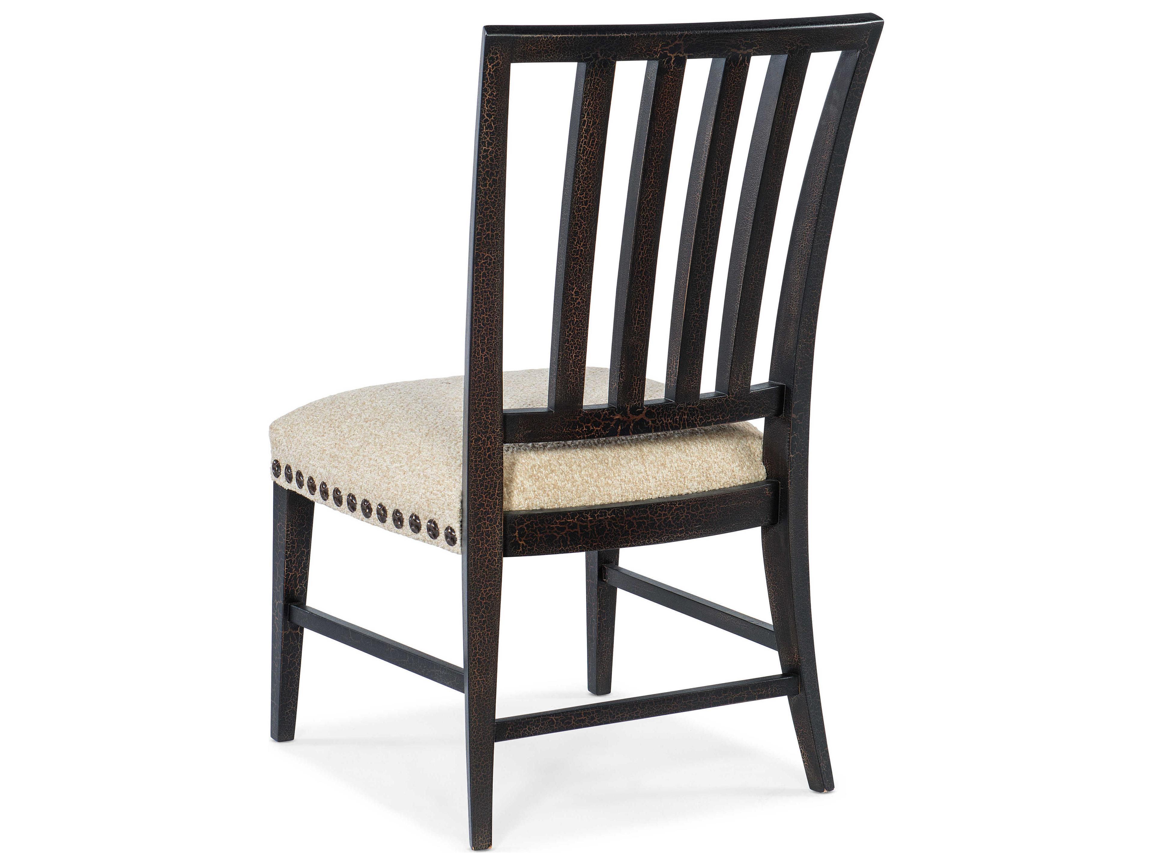 Luxecor Heritage Black Upholstered Side Dining Chair