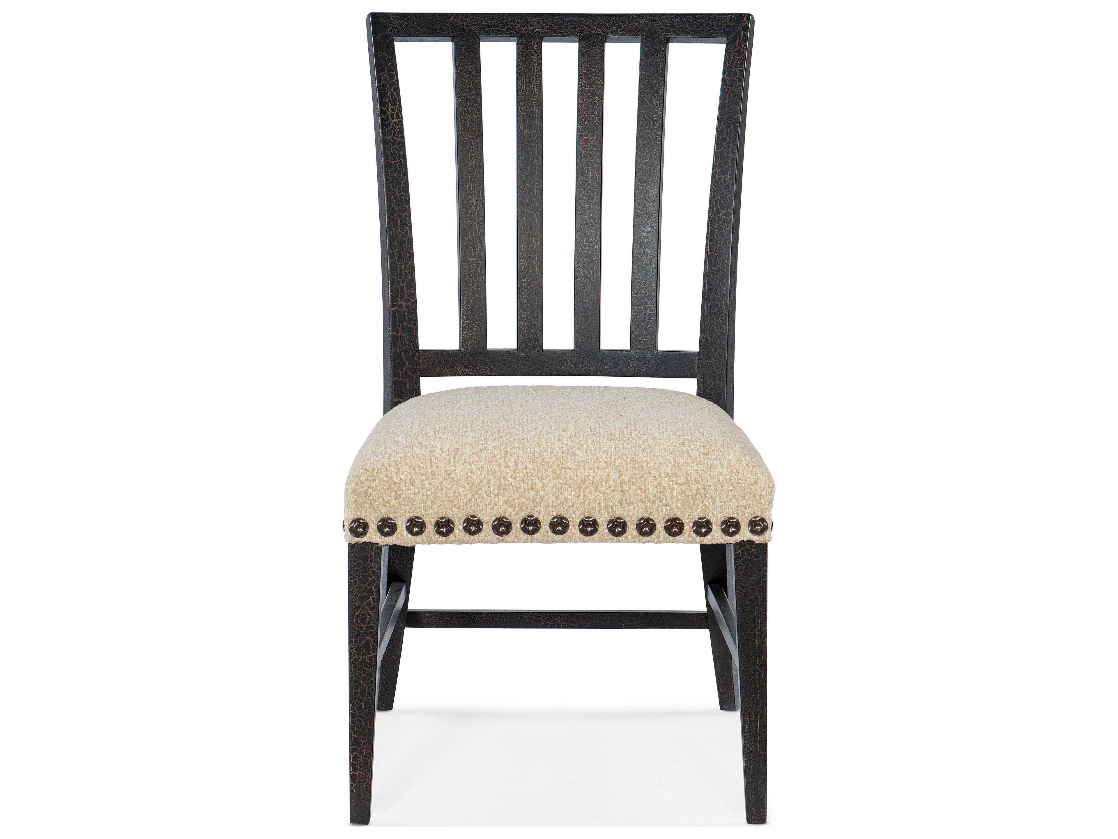 Luxecor Heritage Black Upholstered Side Dining Chair