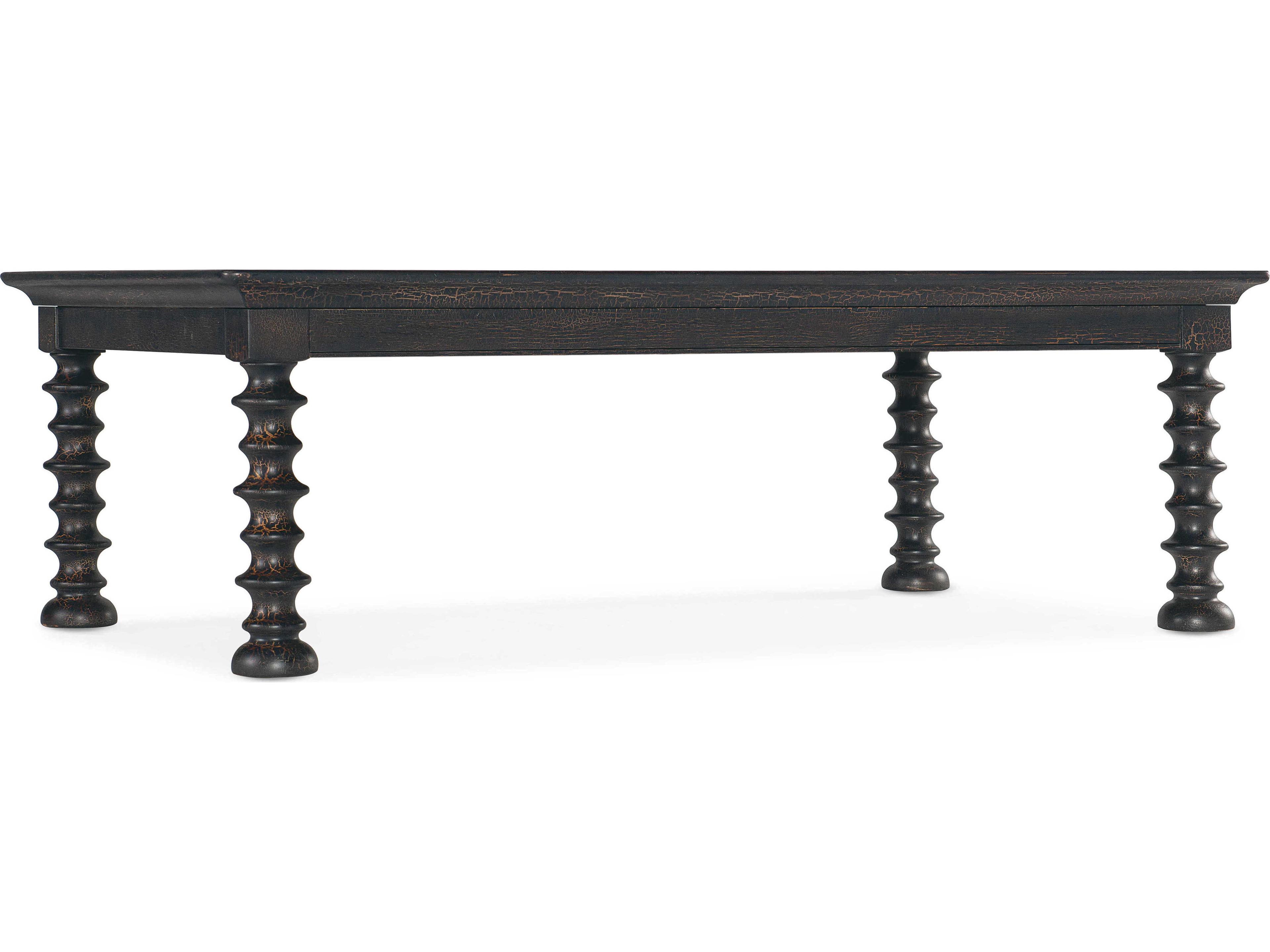 Hooker Furniture Big Sky Rectangular Wood Black Cocktail Table