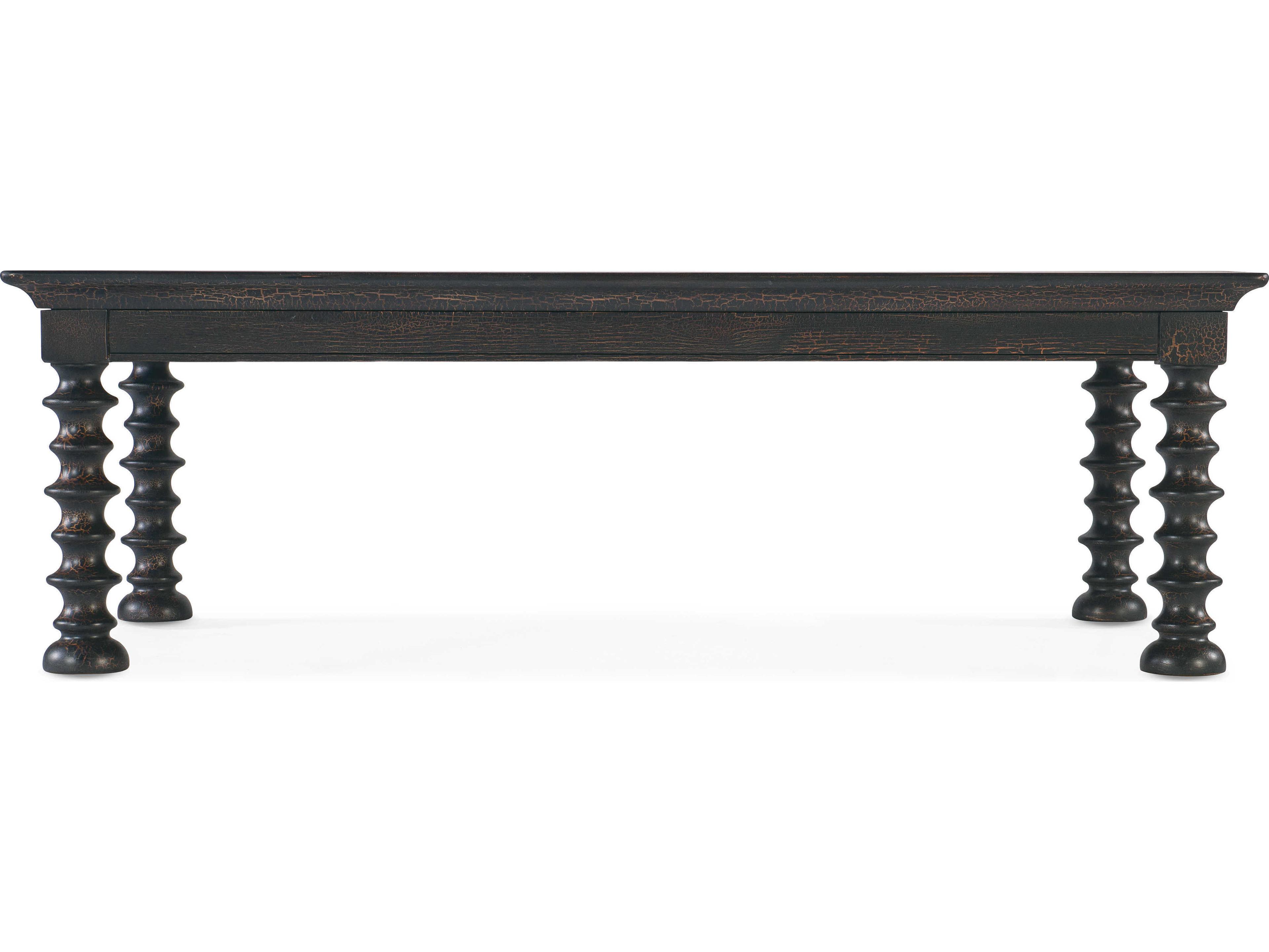 Hooker Furniture Big Sky Rectangular Wood Black Cocktail Table