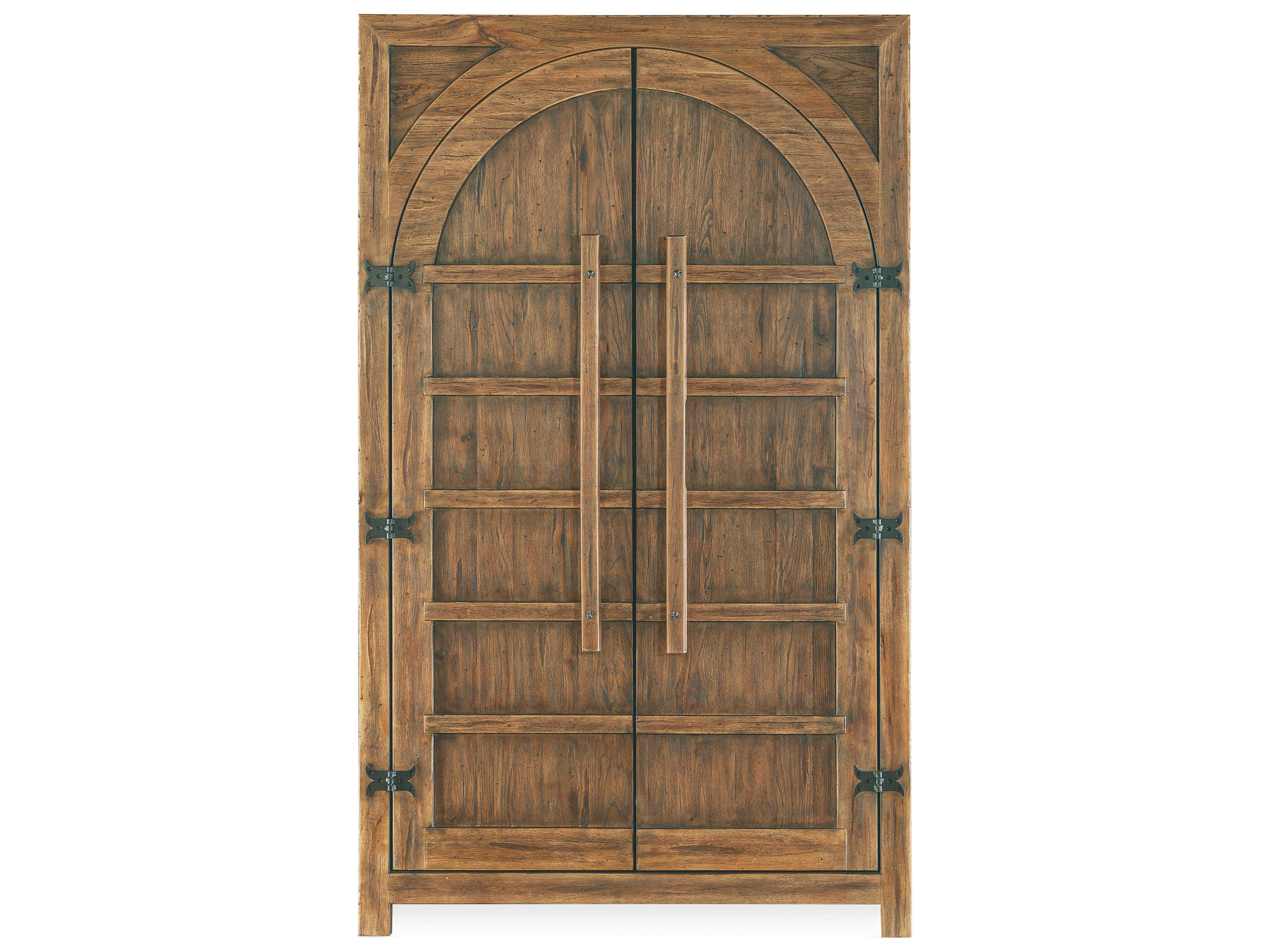 Hooker Furniture Big Sky Vintage Natural Brown Solid Wood Wardrobe Armoire