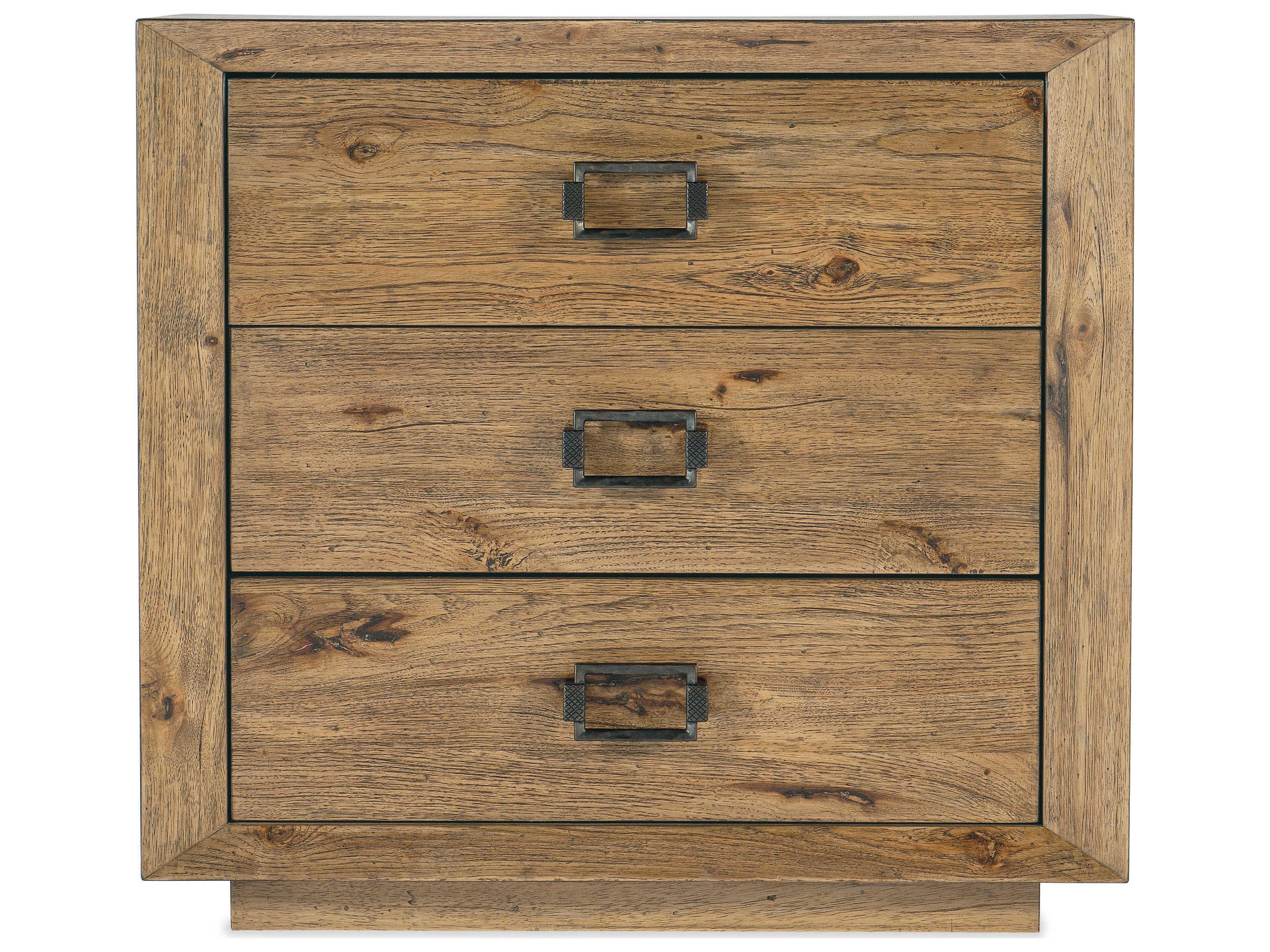 Hooker Furniture Big Sky 3-Drawers Brown Cedar Wood Nightstand