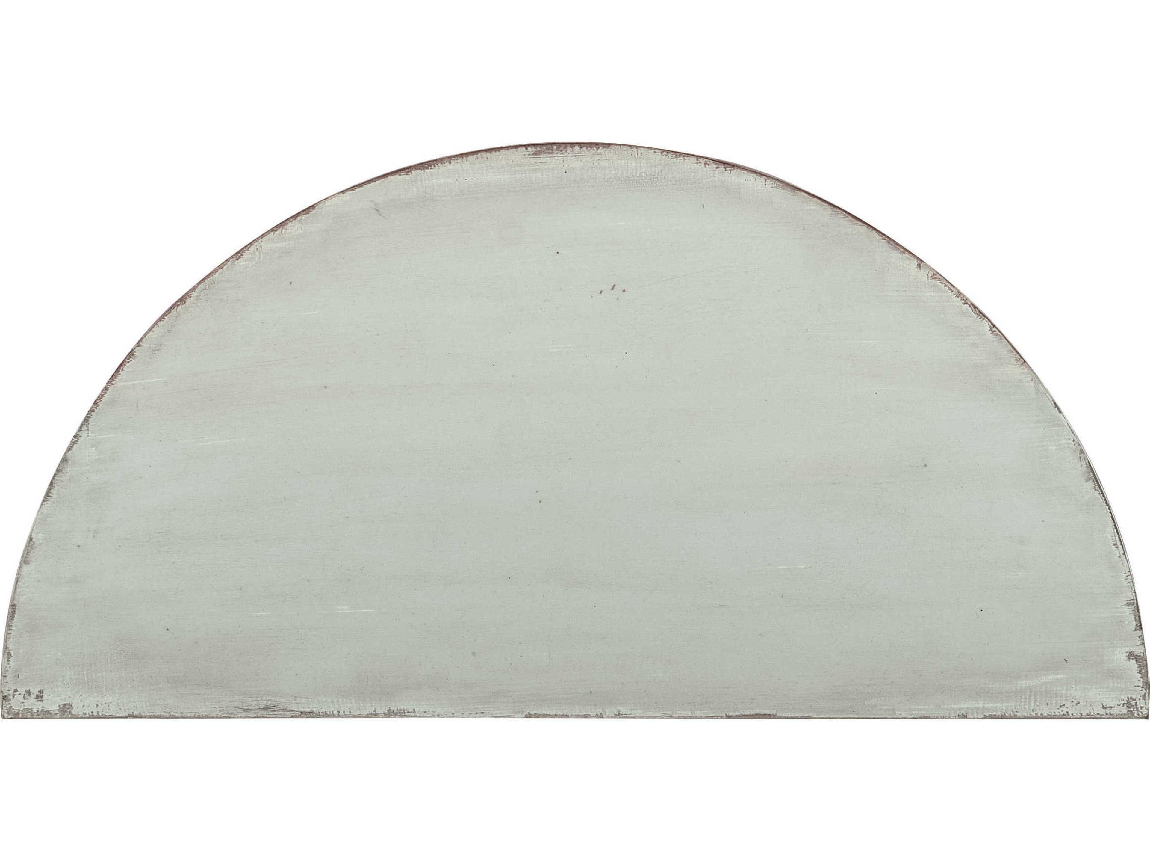 Luxecor Heritage Demilune Wood Haint Blue Console Table