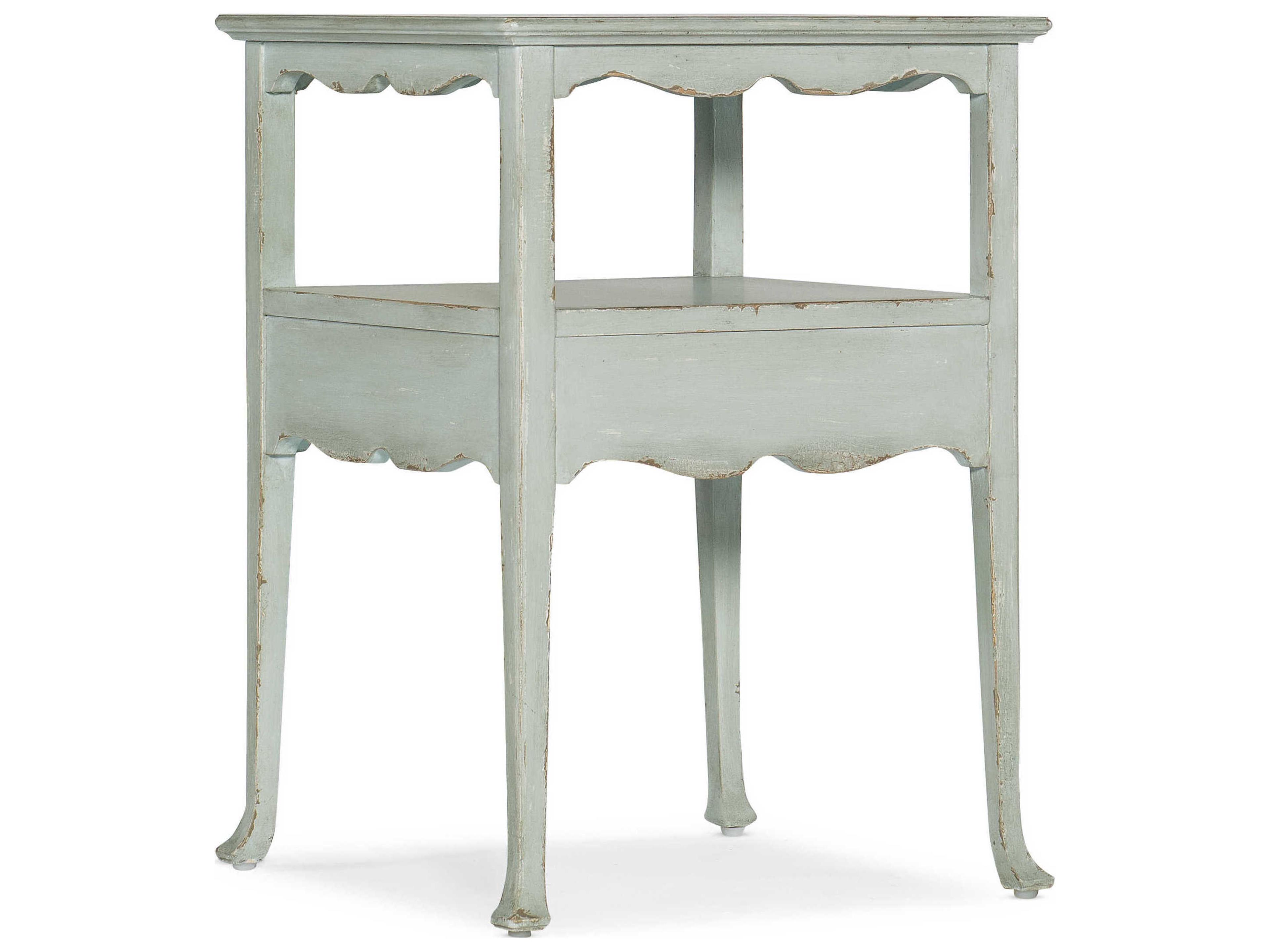 Hooker Furniture Charleston Square Wood Blue End Table