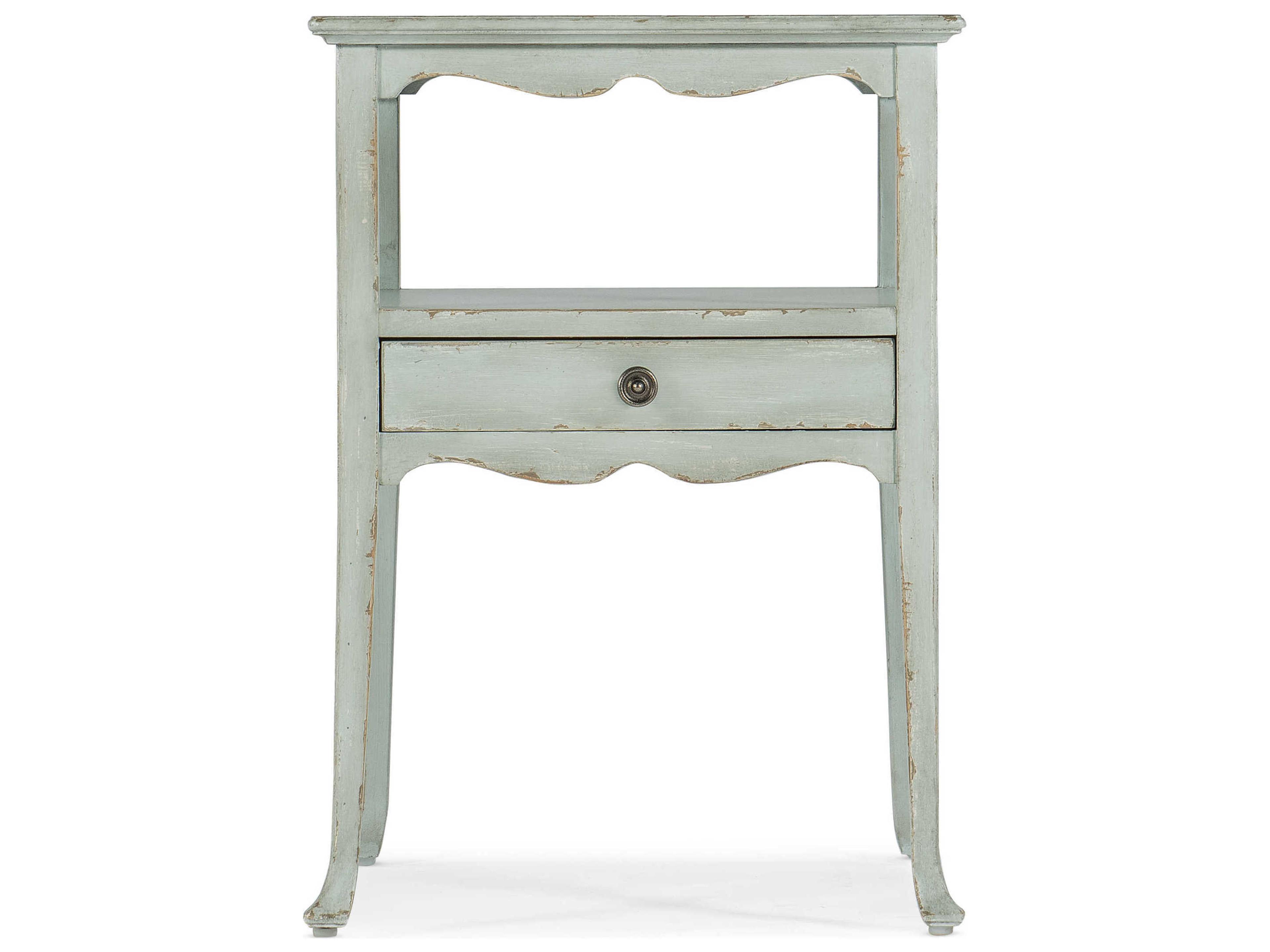 Hooker Furniture Charleston Square Wood Blue End Table