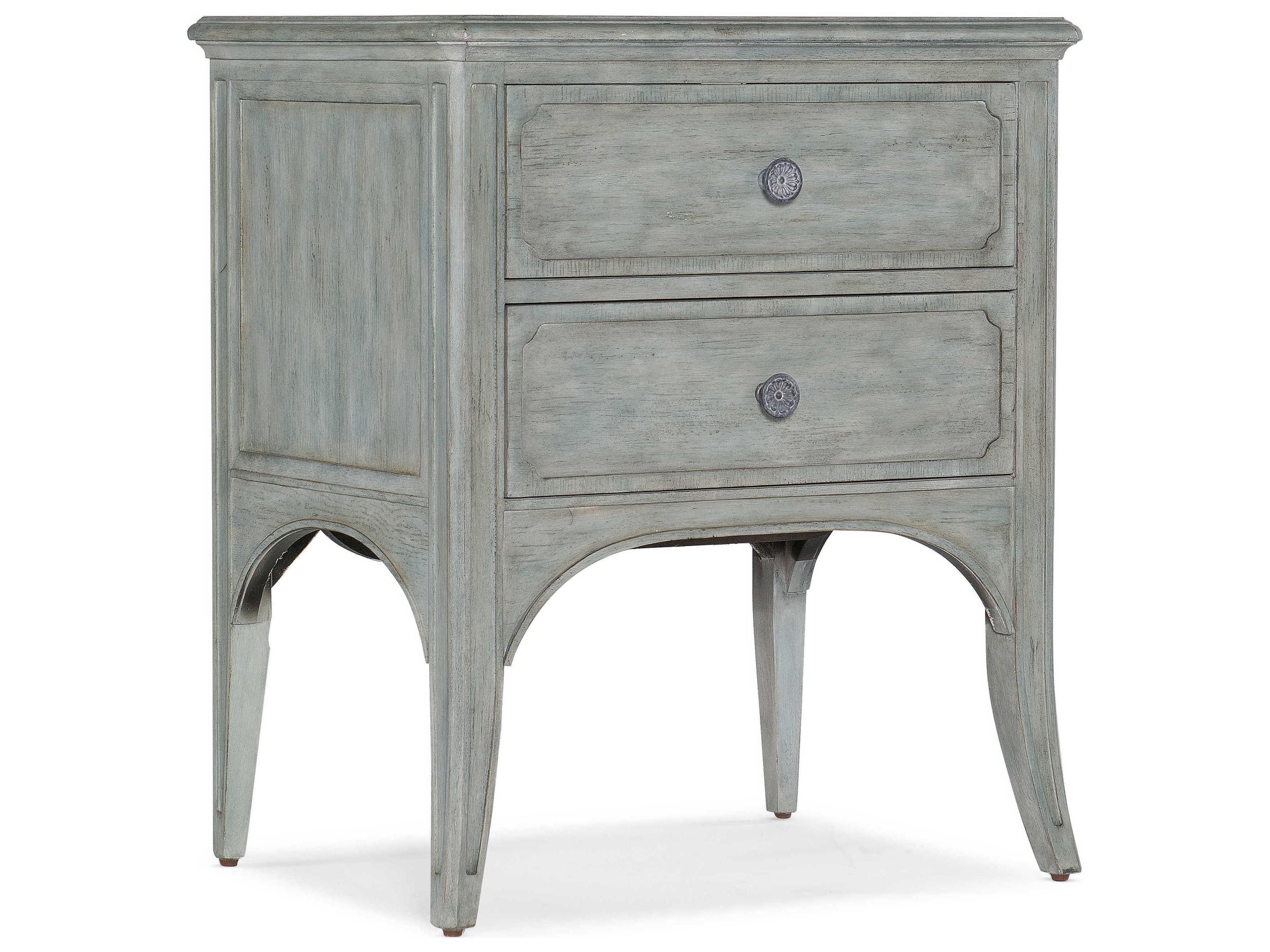 Hooker Furniture Charleston Rectangular Wood Blue End Table