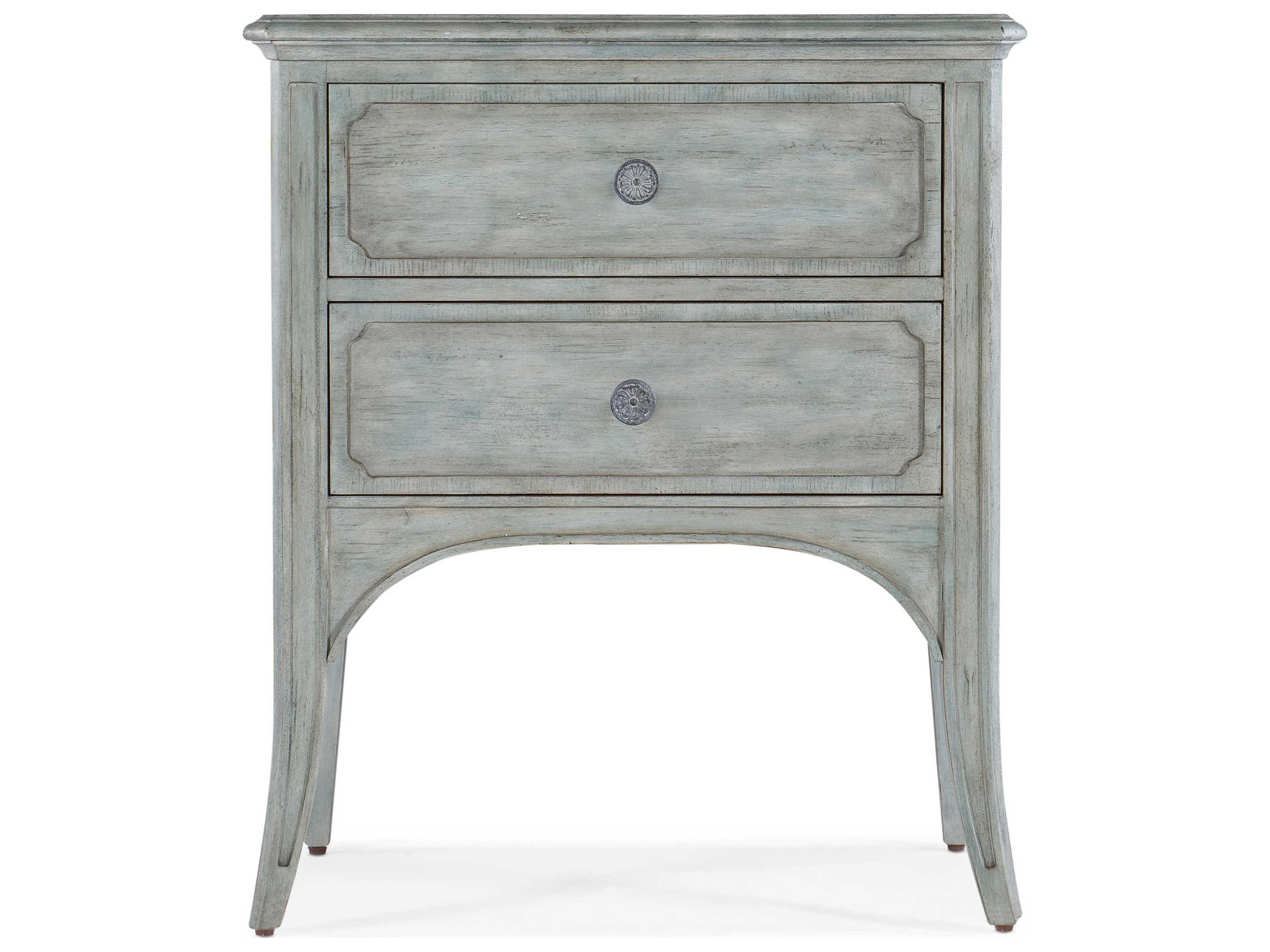 Hooker Furniture Charleston Rectangular Wood Blue End Table