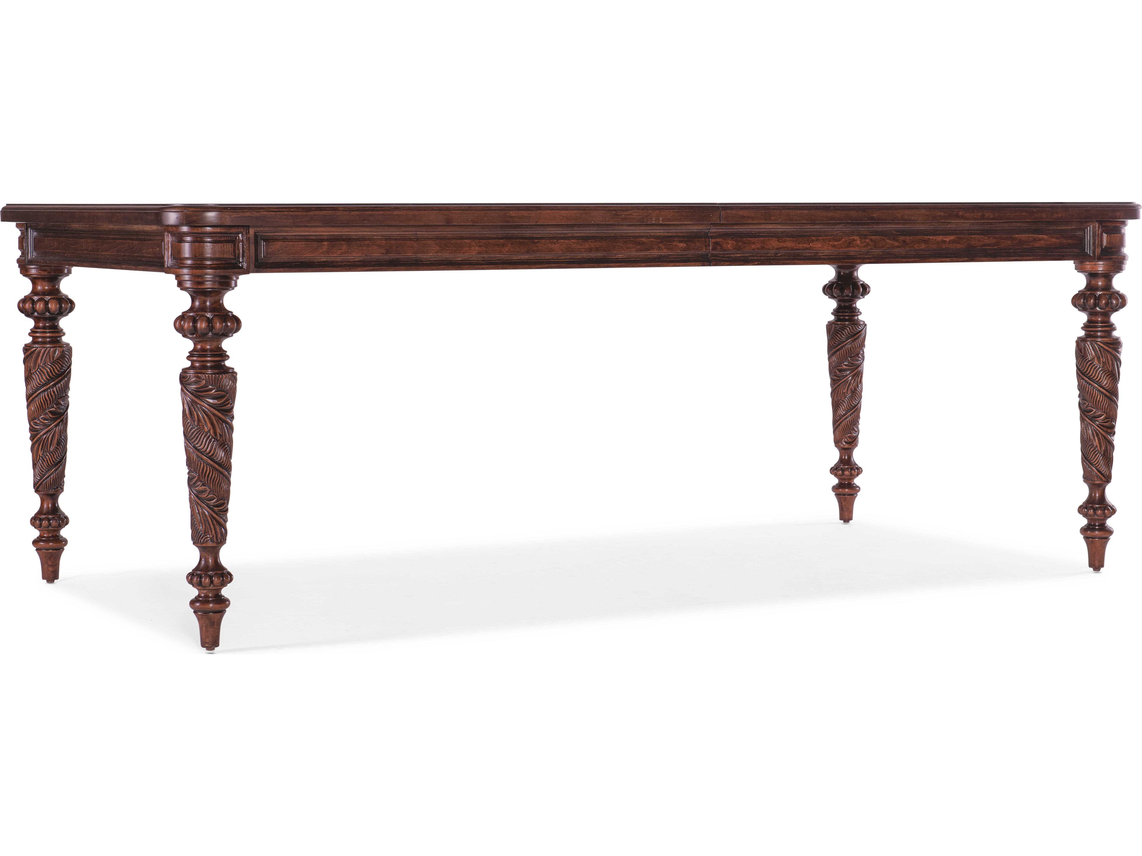 Heritage Extendable Rectangular Wood Maraschino Cherry Dining Table
