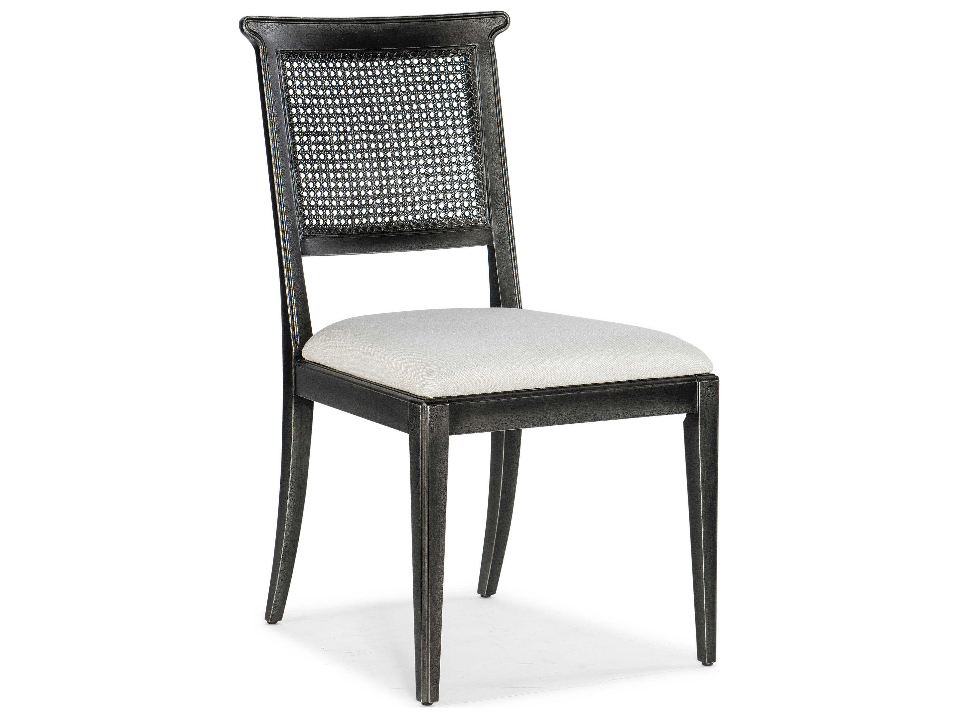 Charleston Black Upholstered Side Dining Chair