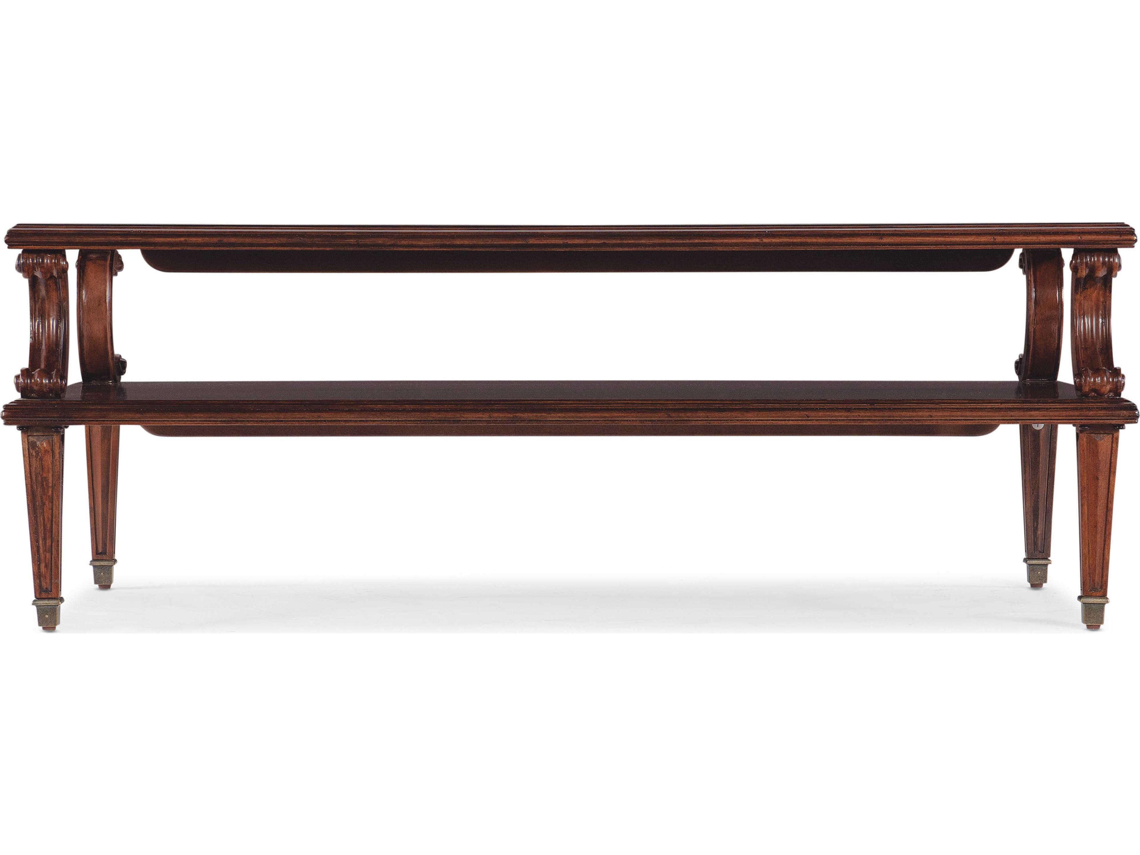 Hooker Furniture Charleston Rectangular Wood Maraschino Cherry Cocktail Table