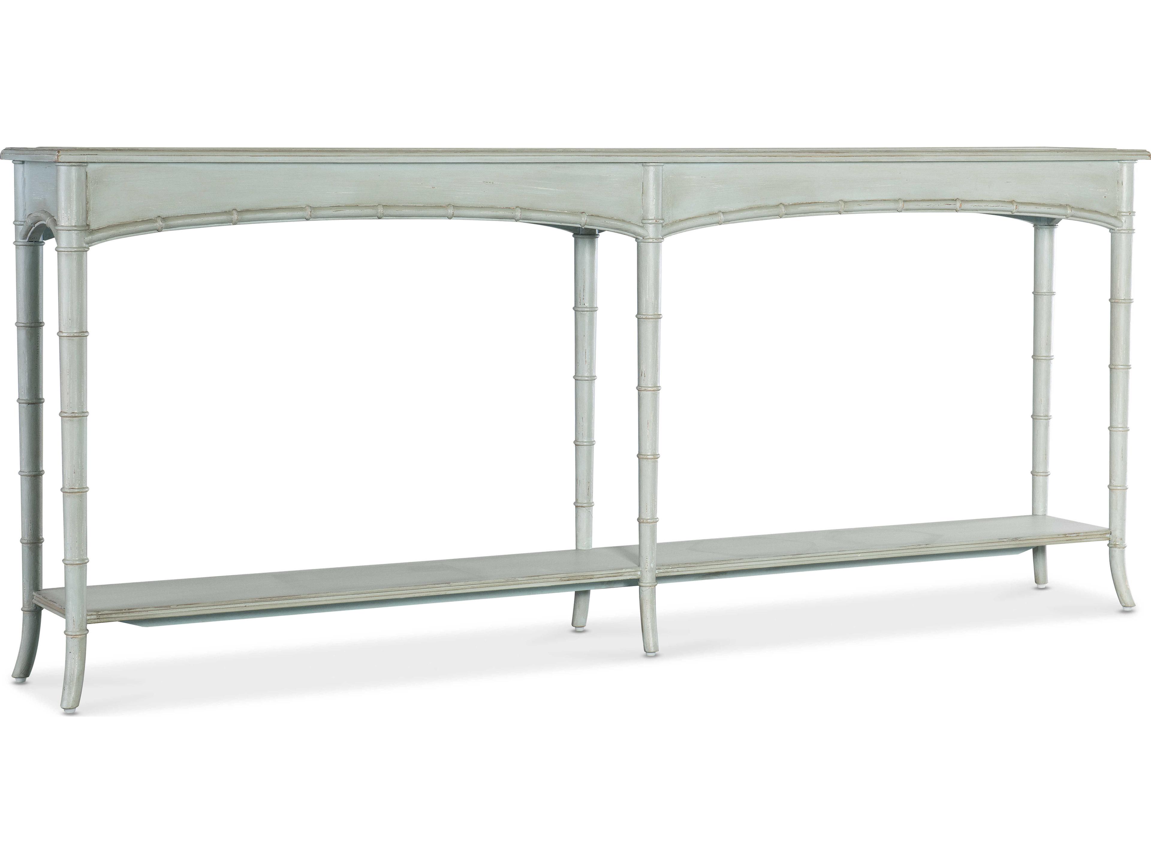 Charleston Rectangular Wood Haint Blue Console Table