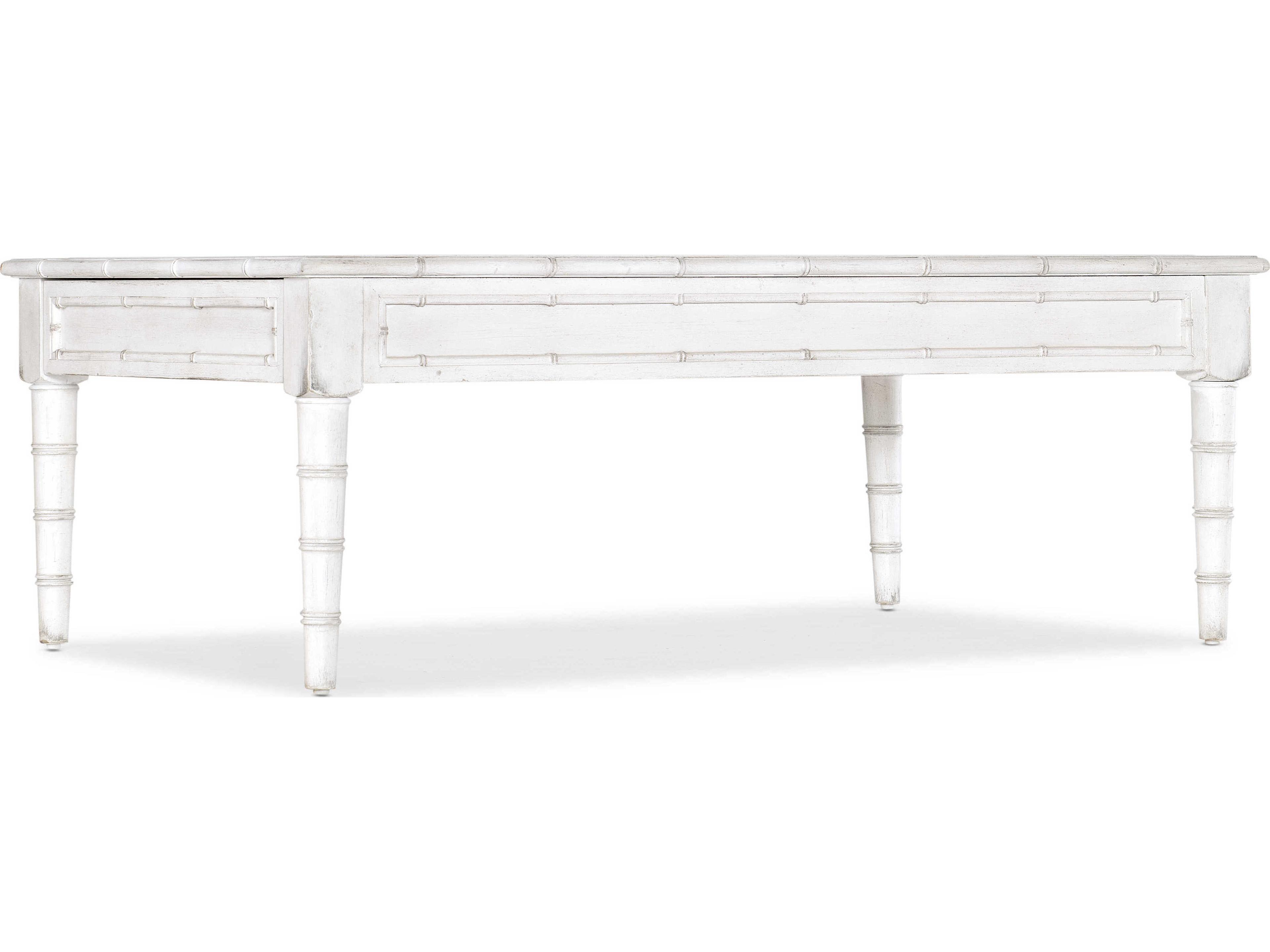Heritage Rectangular Wood White Heron Cocktail Table