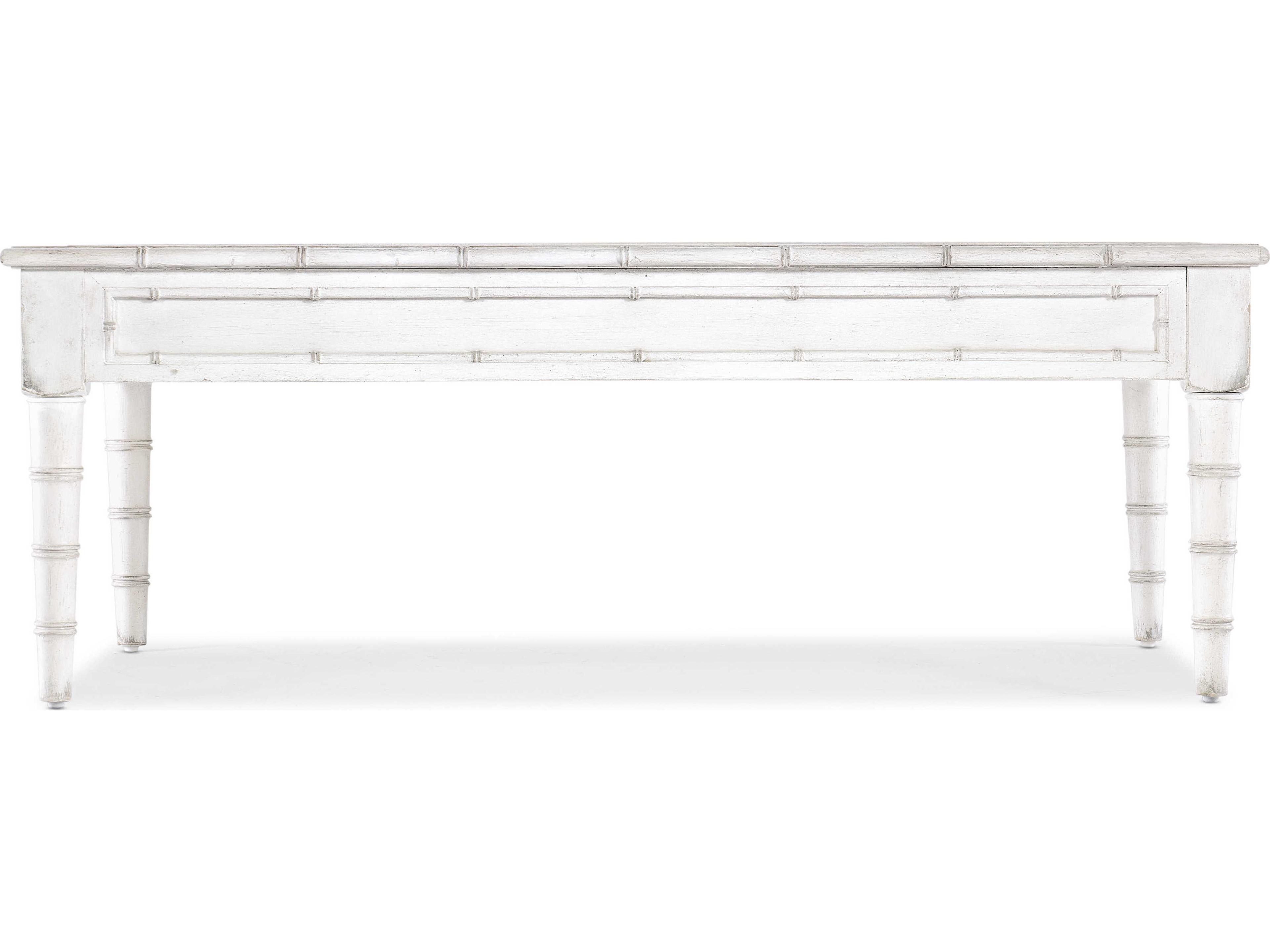 Luxecor Heritage Rectangular Wood White Heron Cocktail Table