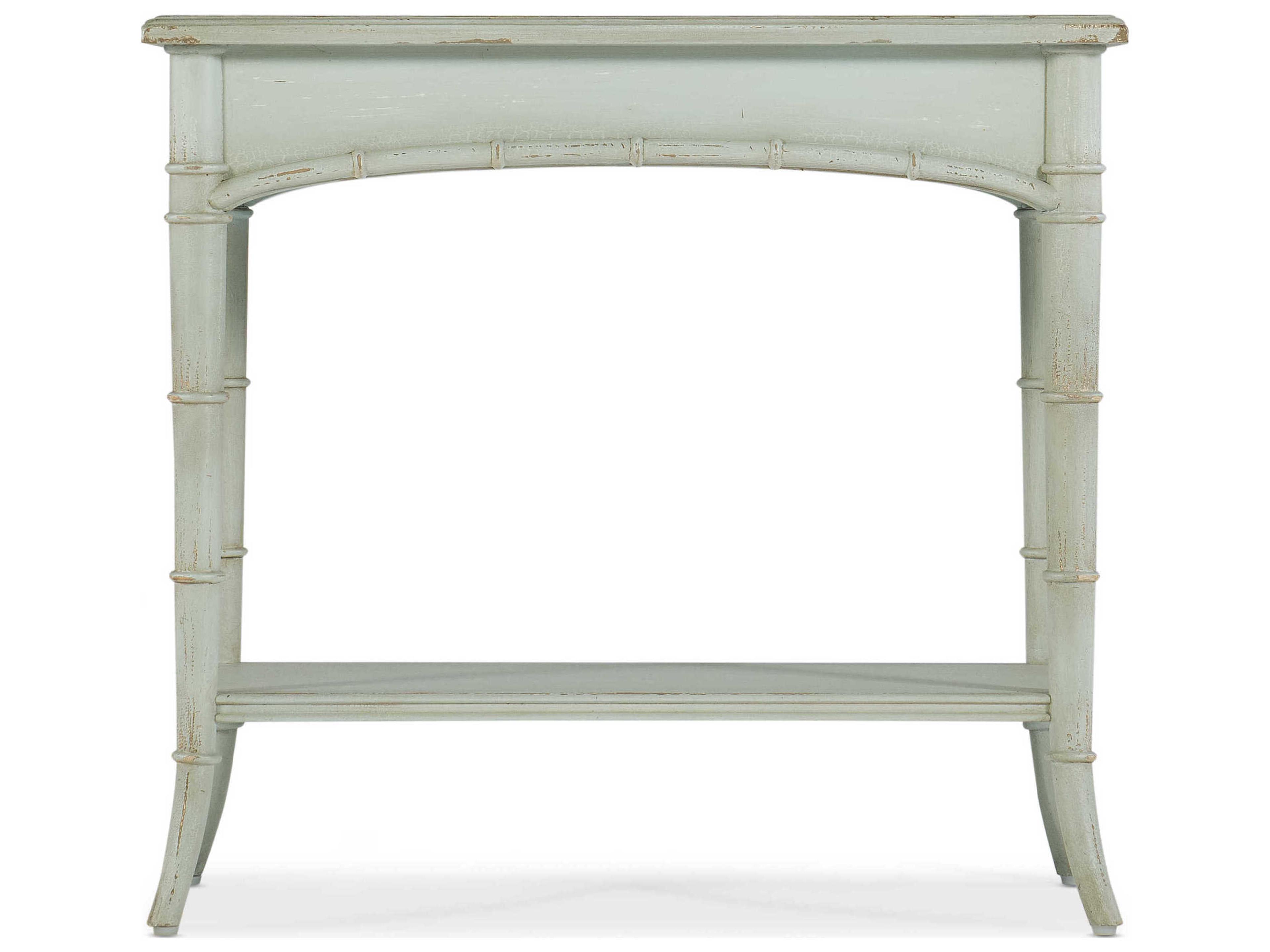 Luxecor Heritage Rectangular Wood Blue End Table