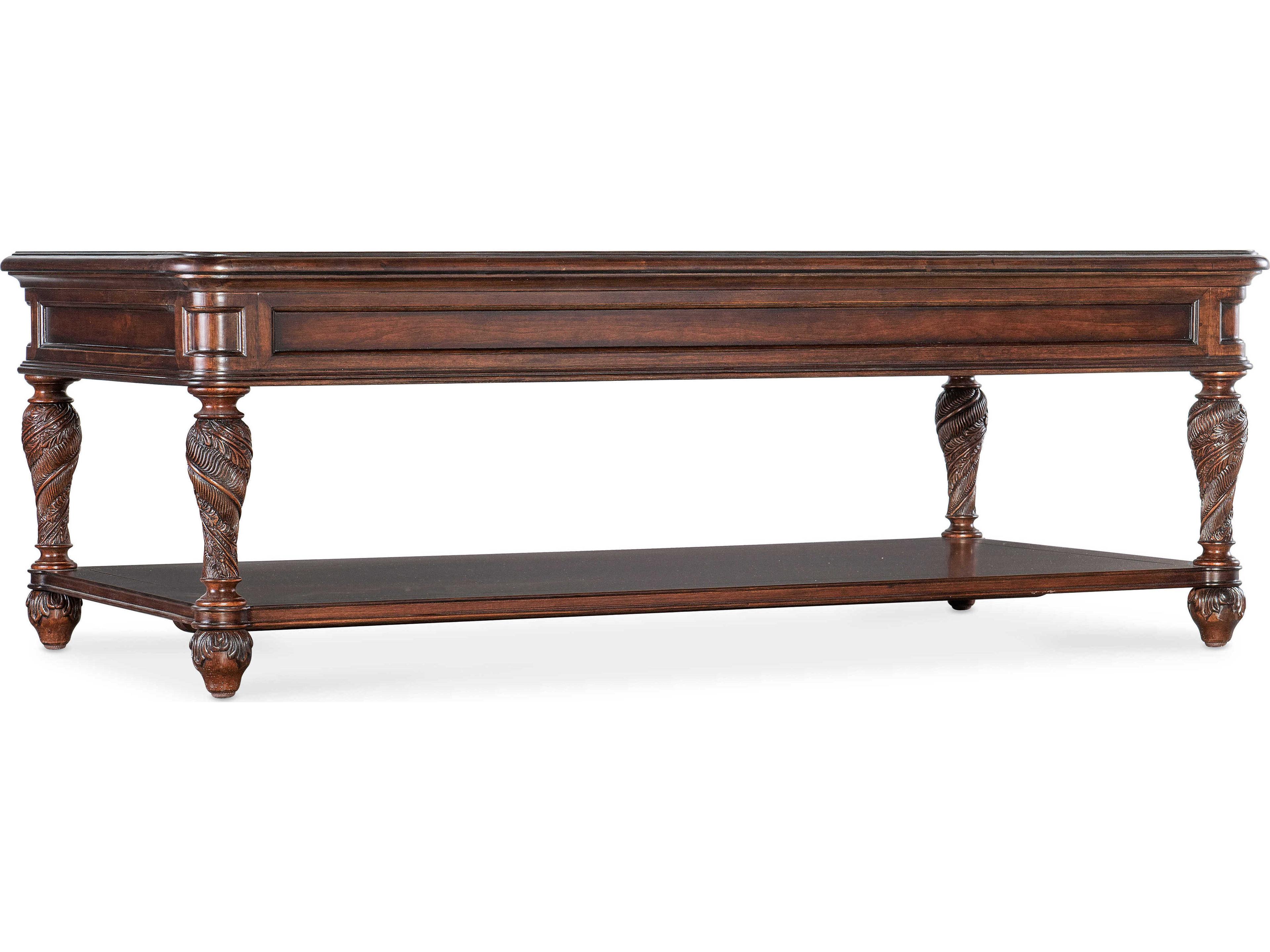 Luxecor Heritage Rectangular Wood Maraschino Cherry Cocktail Table