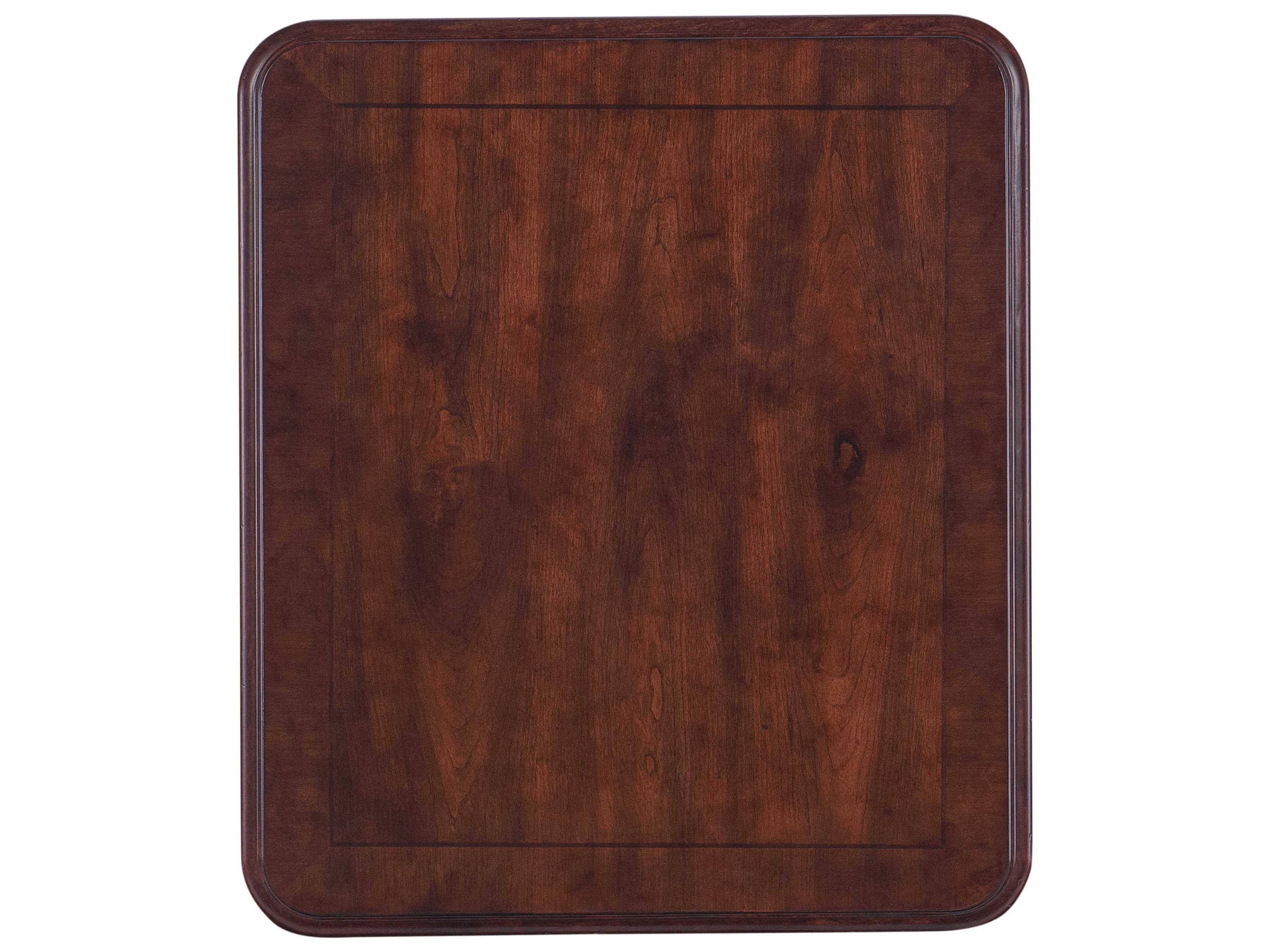 Luxecor Heritage Rectangular Wood Maraschino Cherry End Table