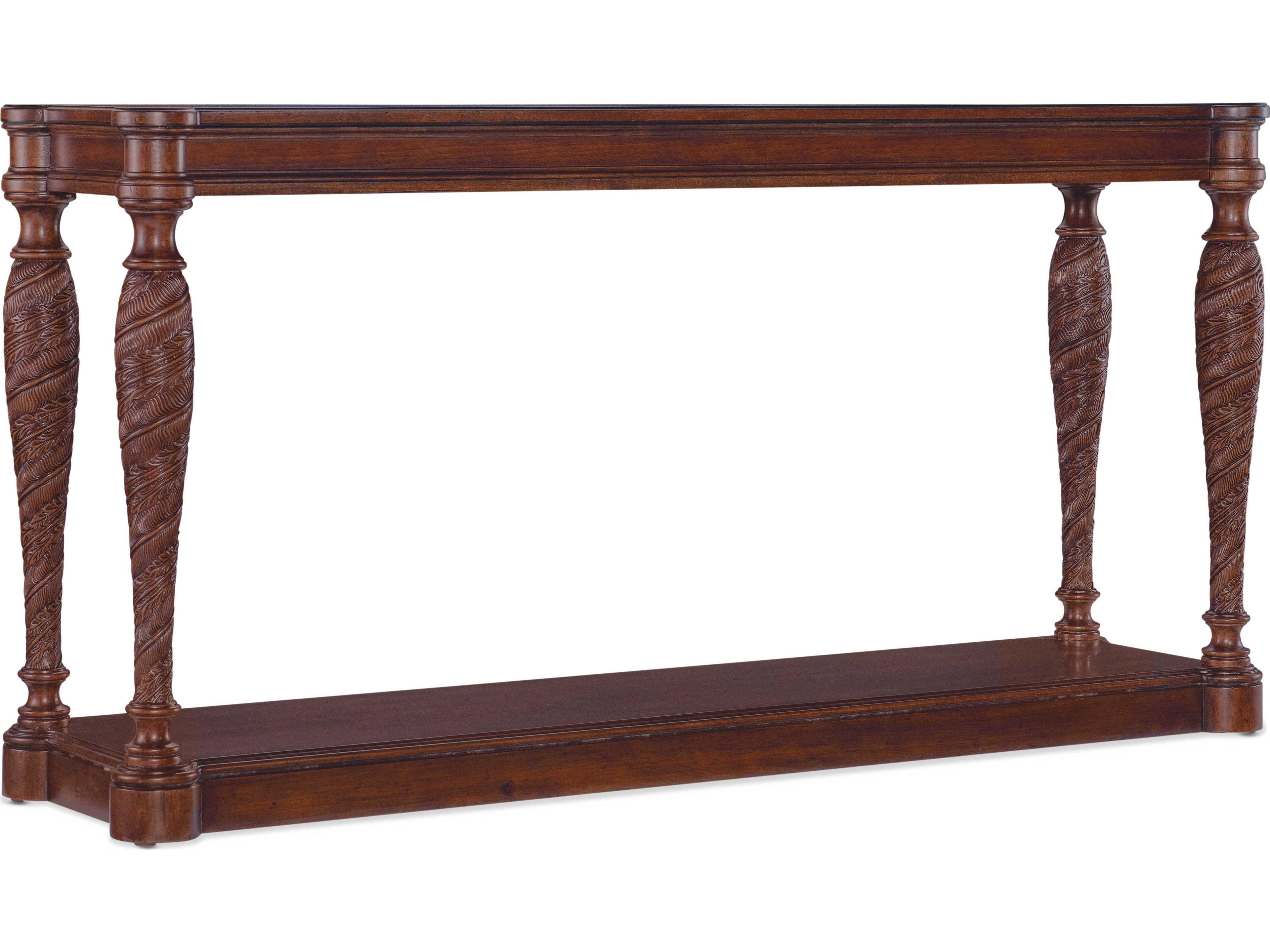 Charleston Rectangular Wood Maraschino Cherry Console Table