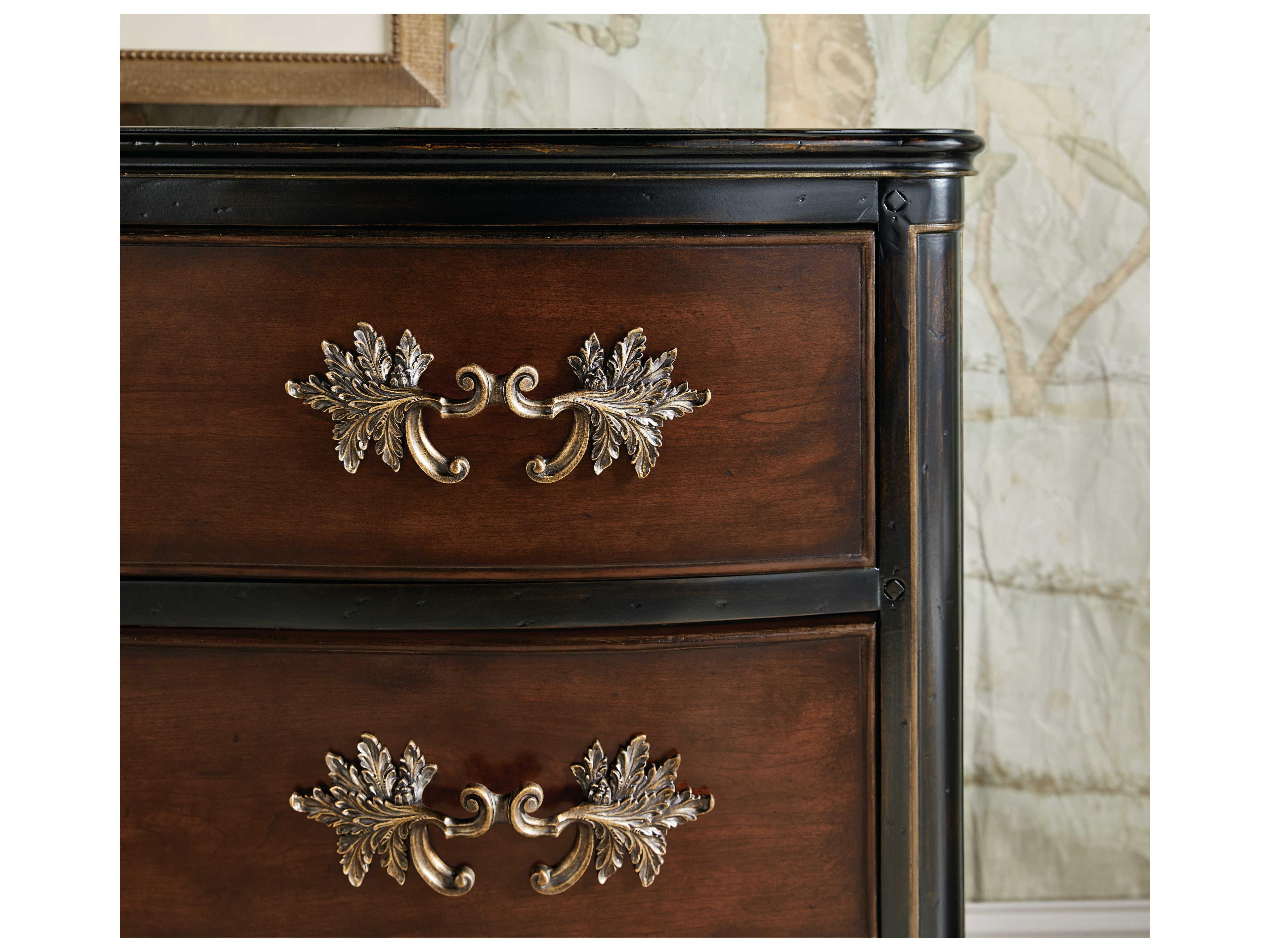 Luxecor Heritage 3-Drawers Black Cherry Maraschino Wood Accent Chest