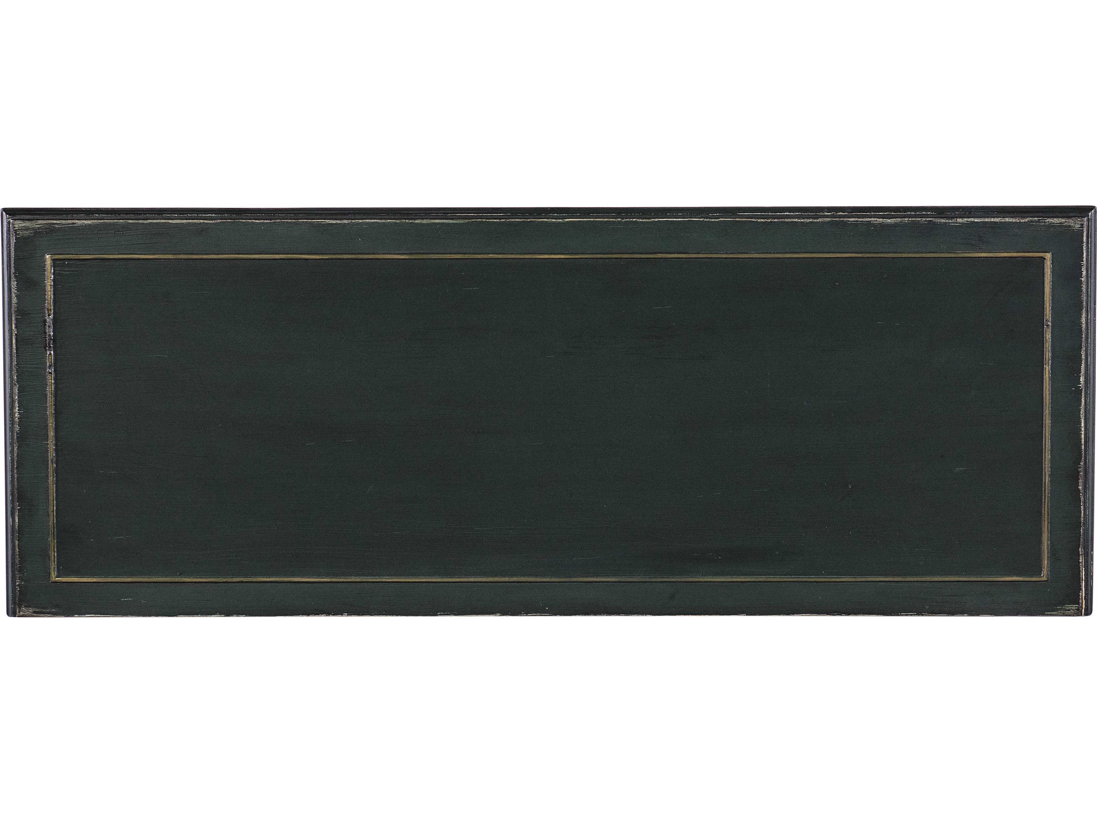 Luxecor Heritage Rectangular Wood Green Console Table