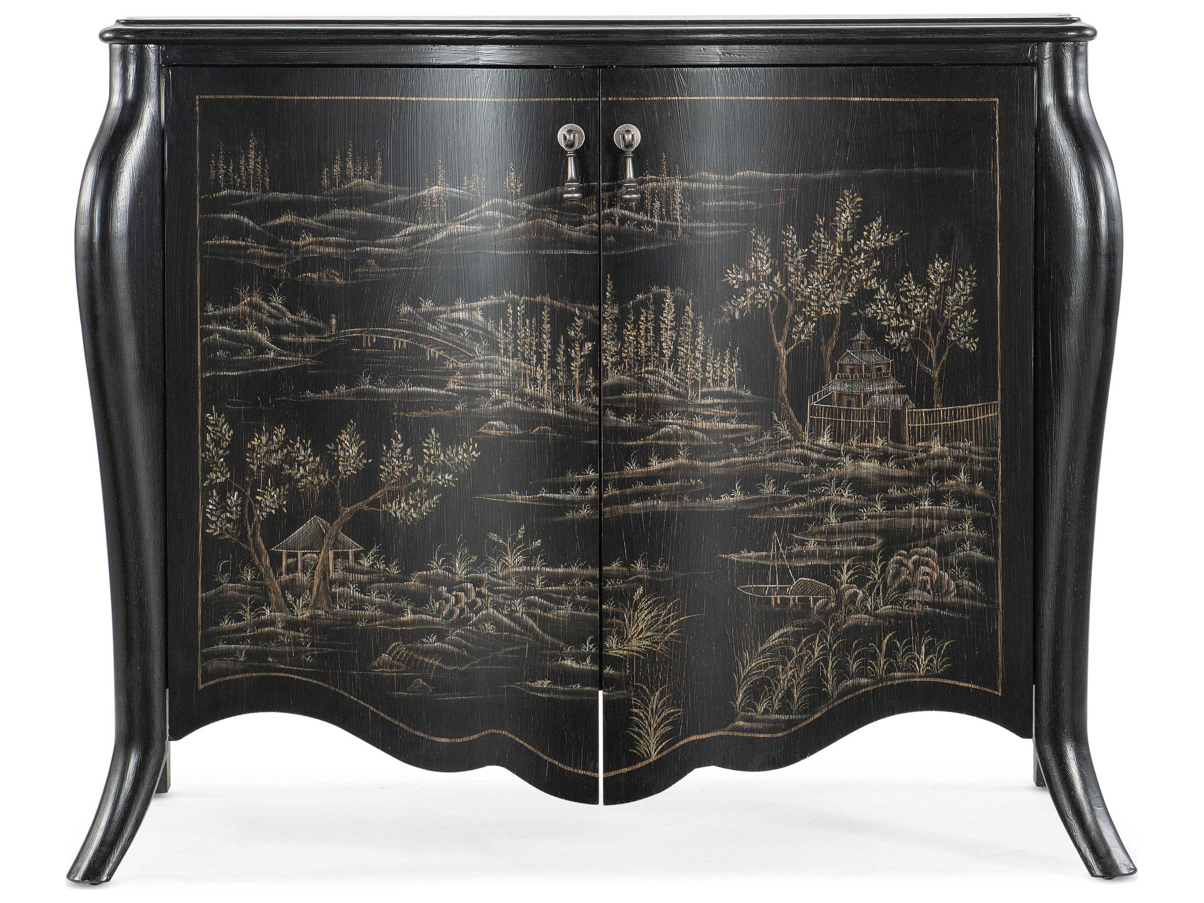 Luxecor Heritage Black Water Maple Wood Accent Chest