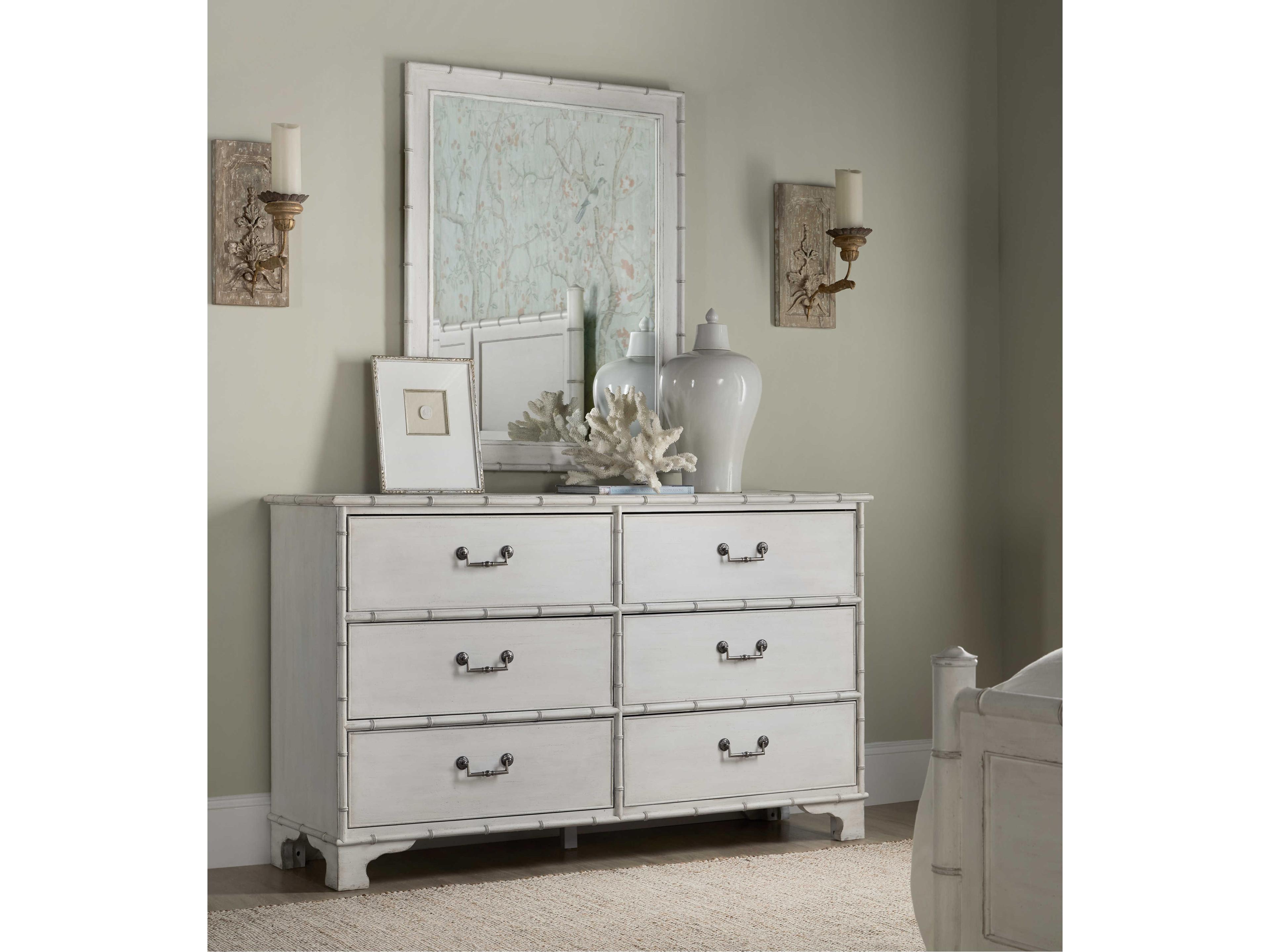 Hooker Furniture Charleston 6-Drawers Solid Wood Double Dresser