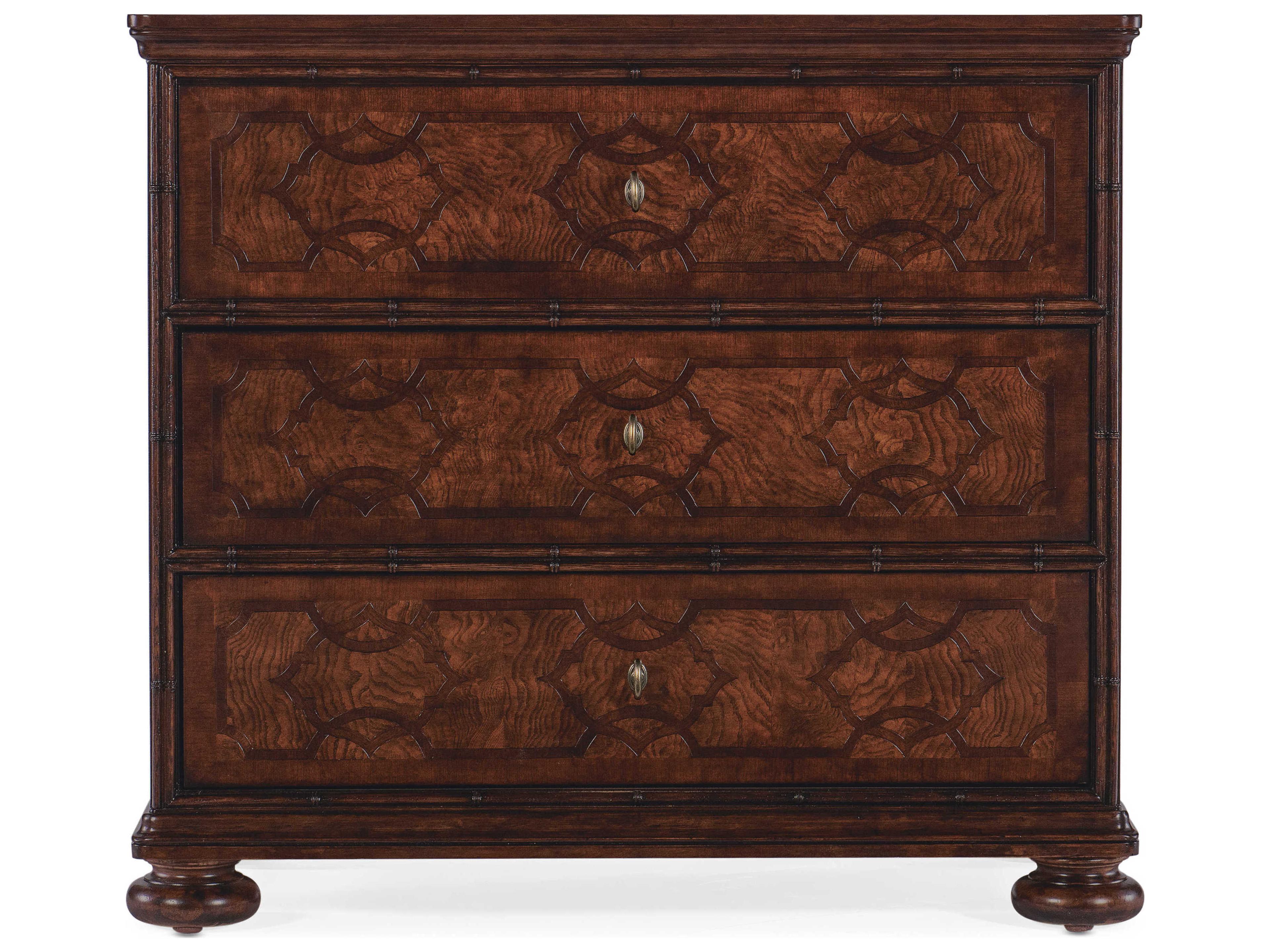 Luxecor Heritage 3-Drawers Cherry Wood Nightstand