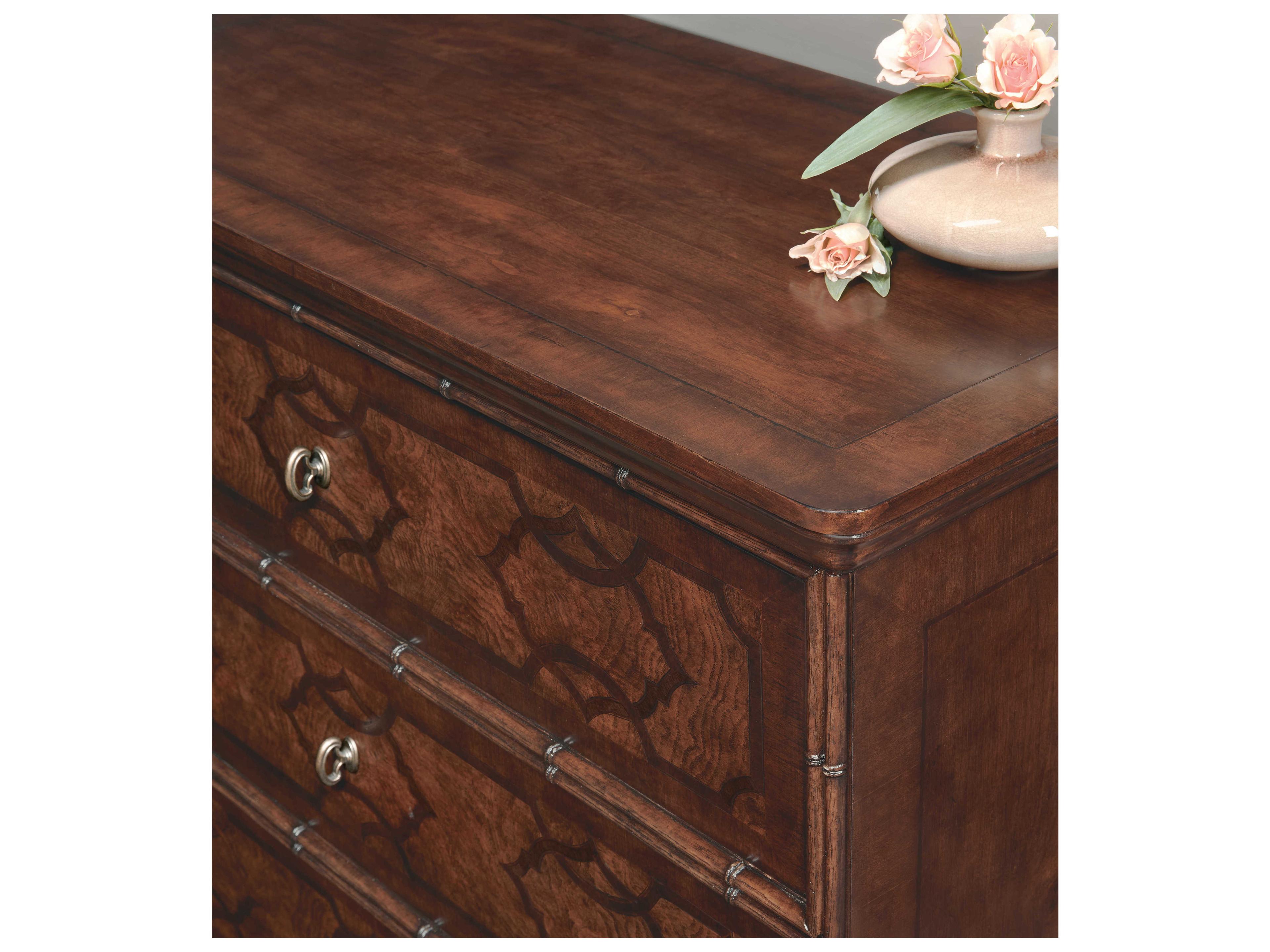 Luxecor Heritage 3-Drawers Cherry Wood Nightstand