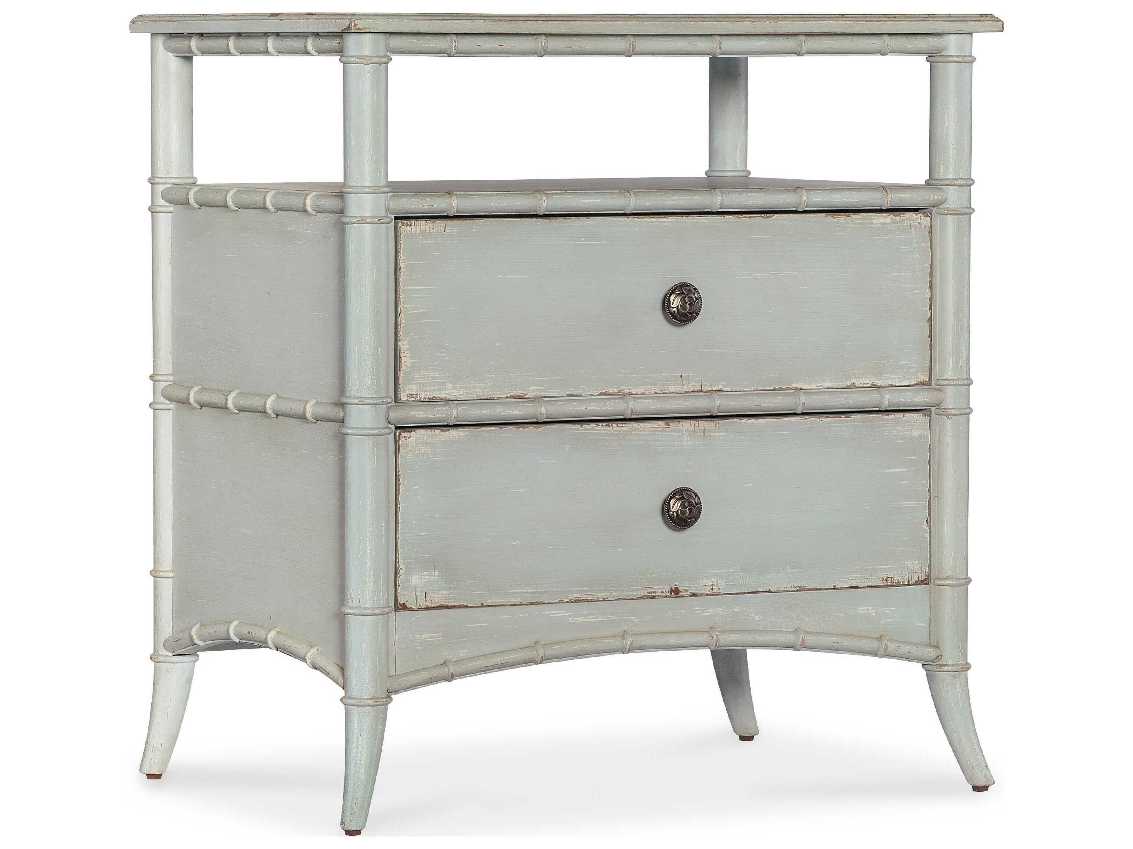 Hooker Furniture Charleston 2-Drawers Gray Nightstand