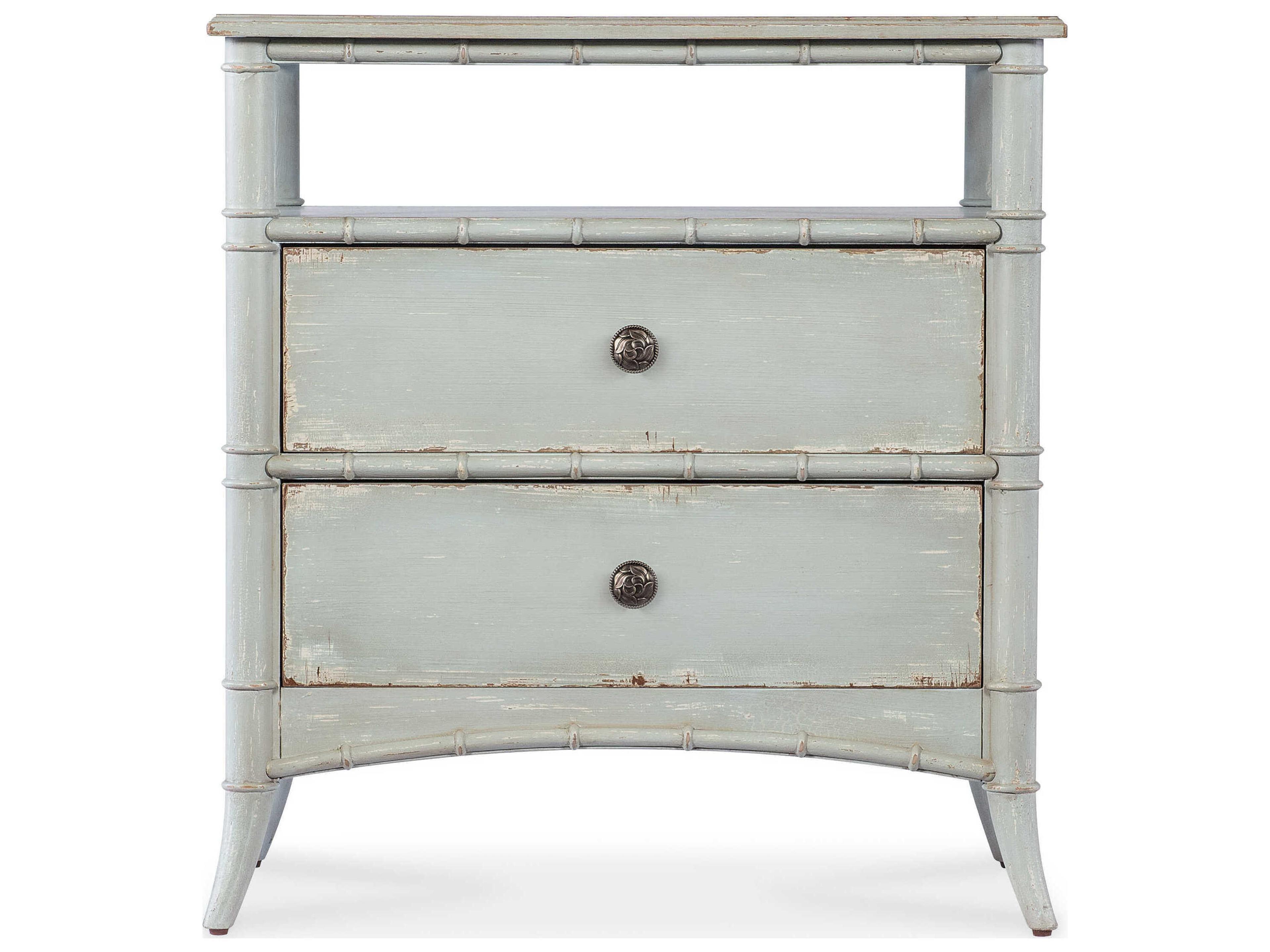 Hooker Furniture Charleston 2-Drawers Gray Nightstand