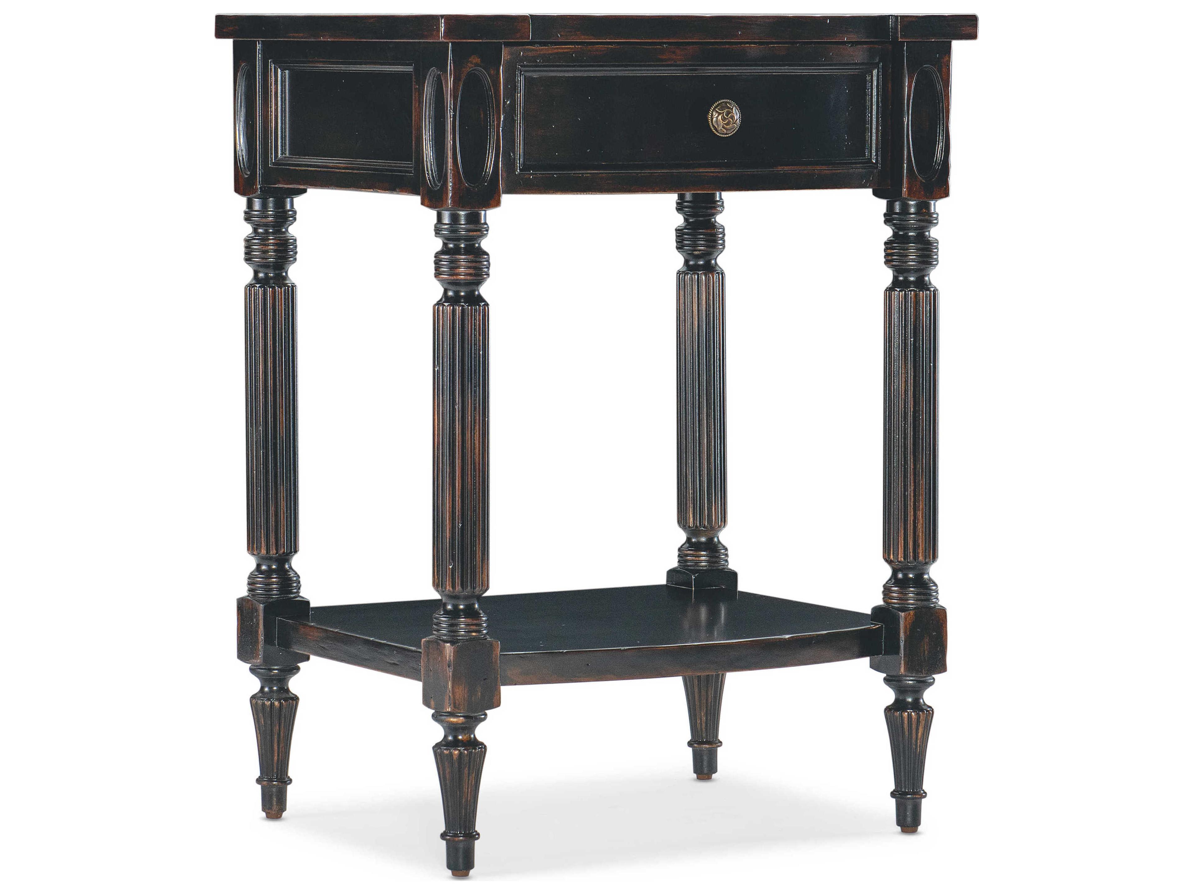 Charleston Rectangular Wood Black Cherry End Table