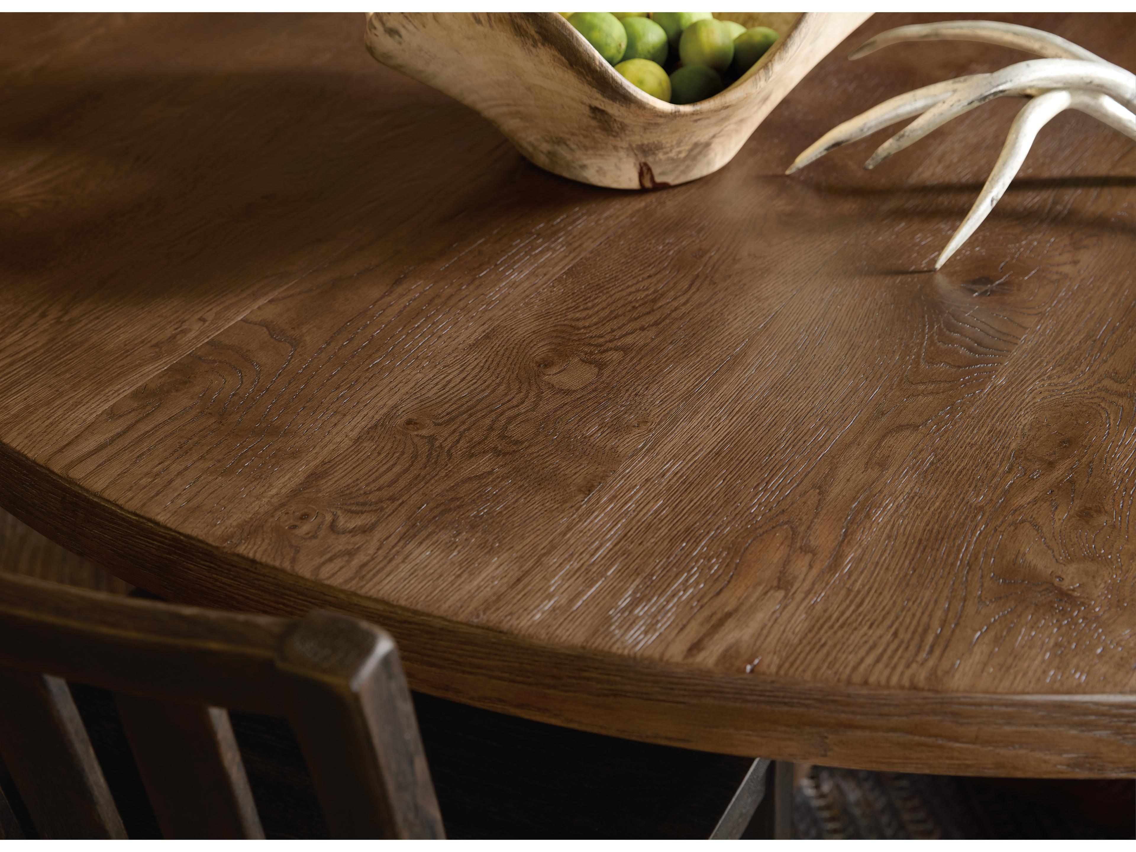 Hooker Furniture Driftwood Driftwood Medium Wood 72in Round Dining Table