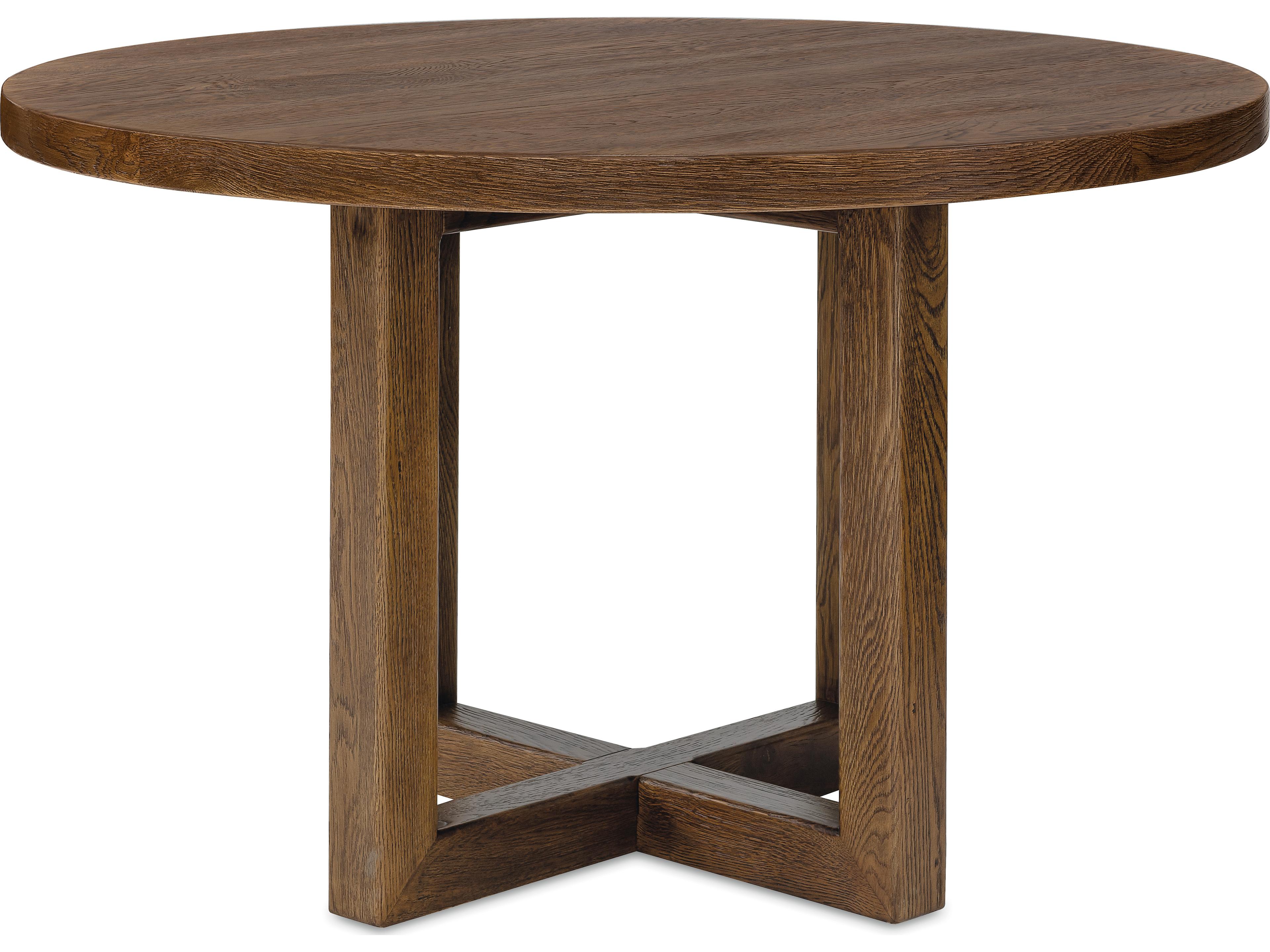 Hooker Furniture Driftwood Medium Wood 48in Round Dining Table