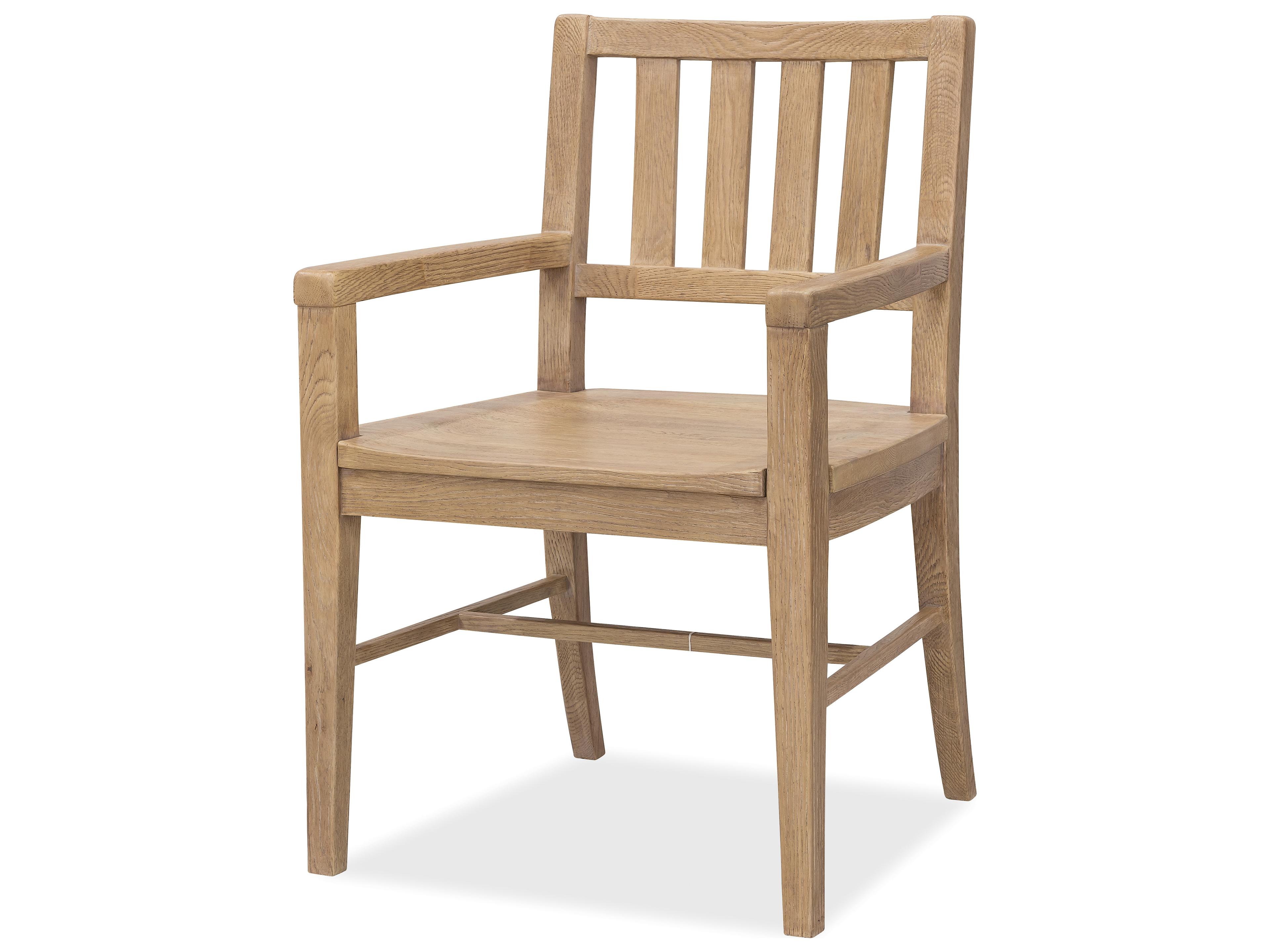 Hooker Furniture Driftwood Lightwood Splatback Arm Chair