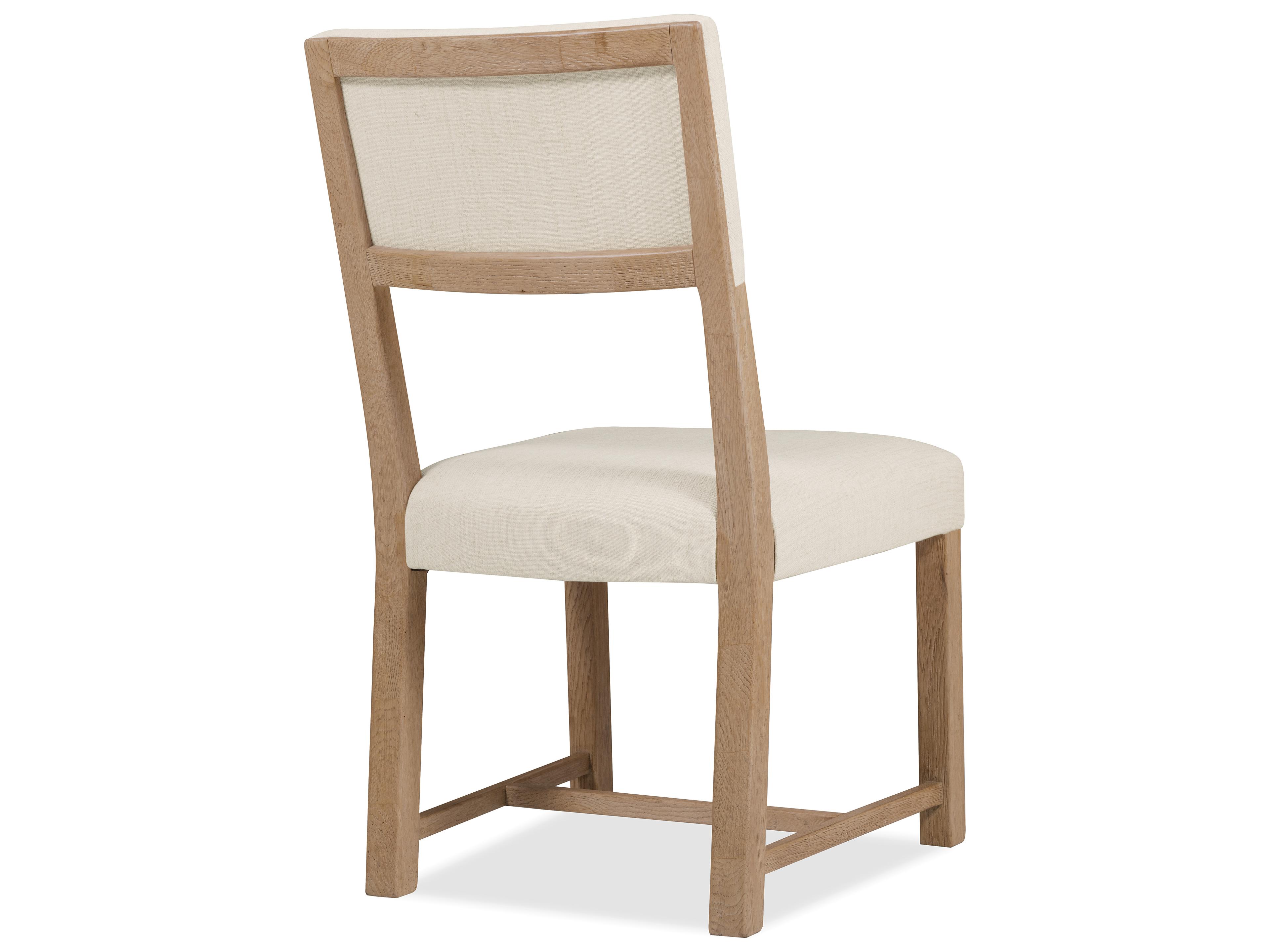 Hooker Furniture Driftwood Light Wood Upholstered Side Chair