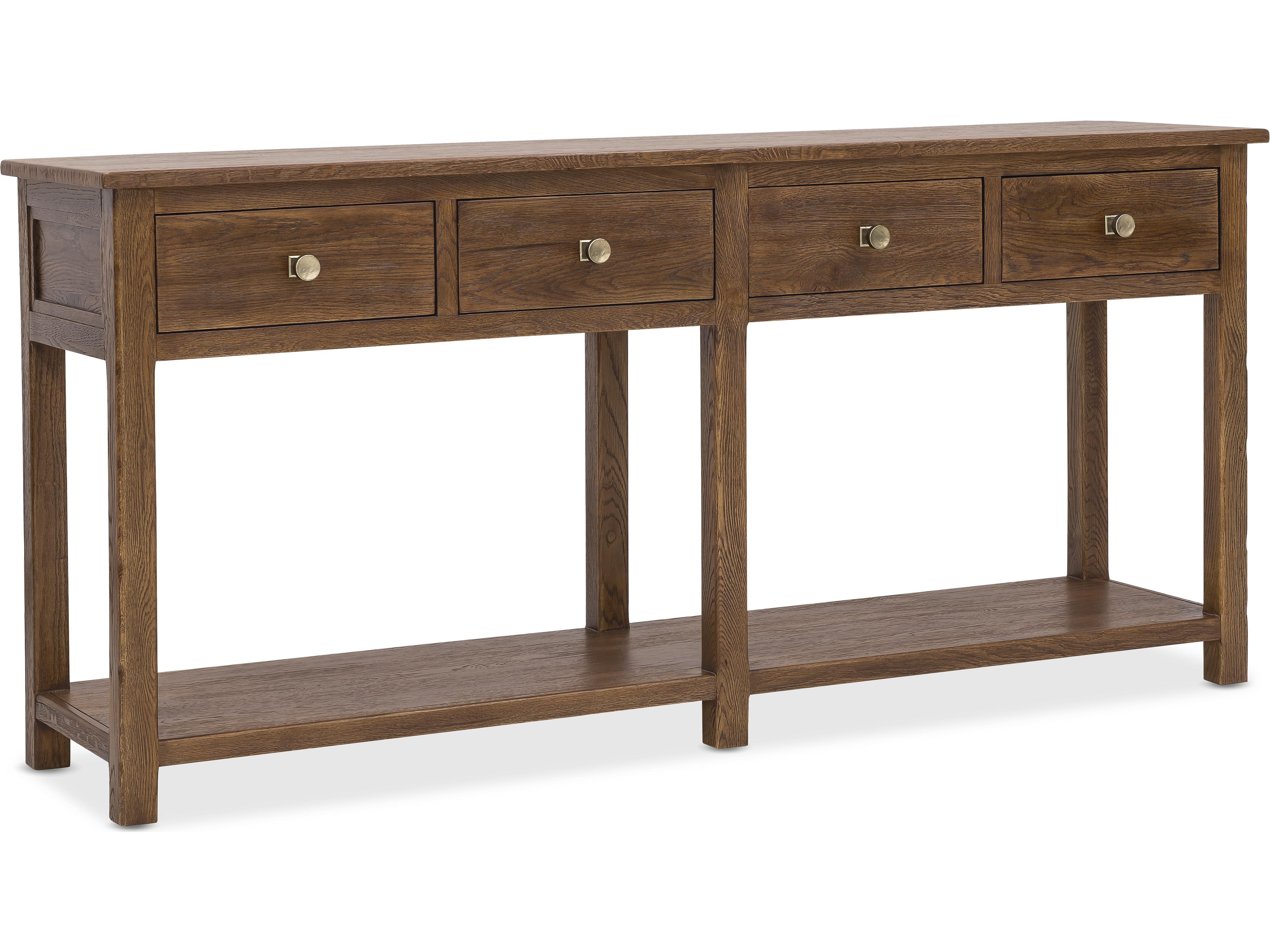 Hooker Furniture Driftwood 78" Oak Wood Worn Saddle Is Deep And Burnished Sideboard