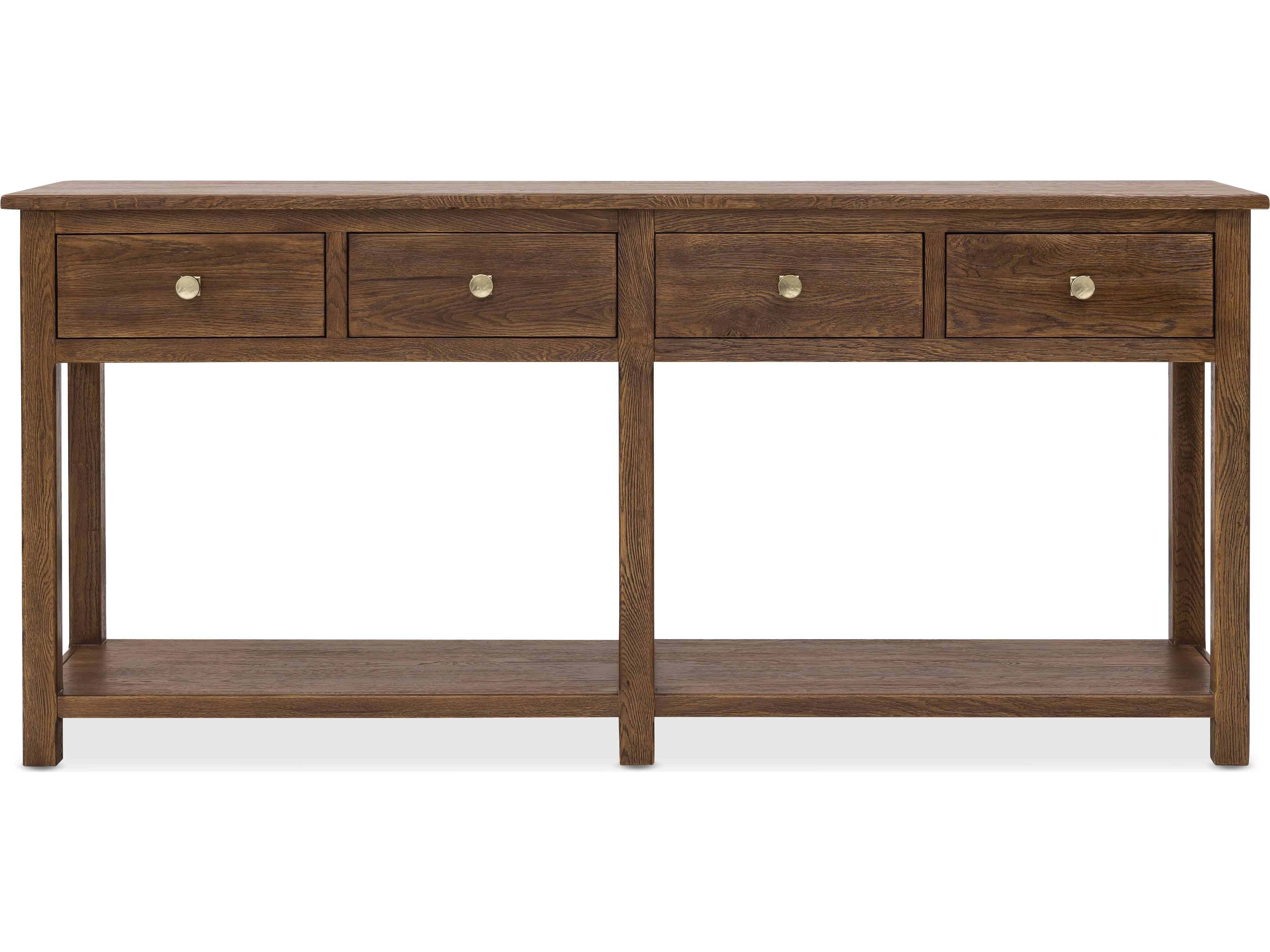 Hooker Furniture Driftwood 78" Oak Wood Worn Saddle Is Deep And Burnished Sideboard