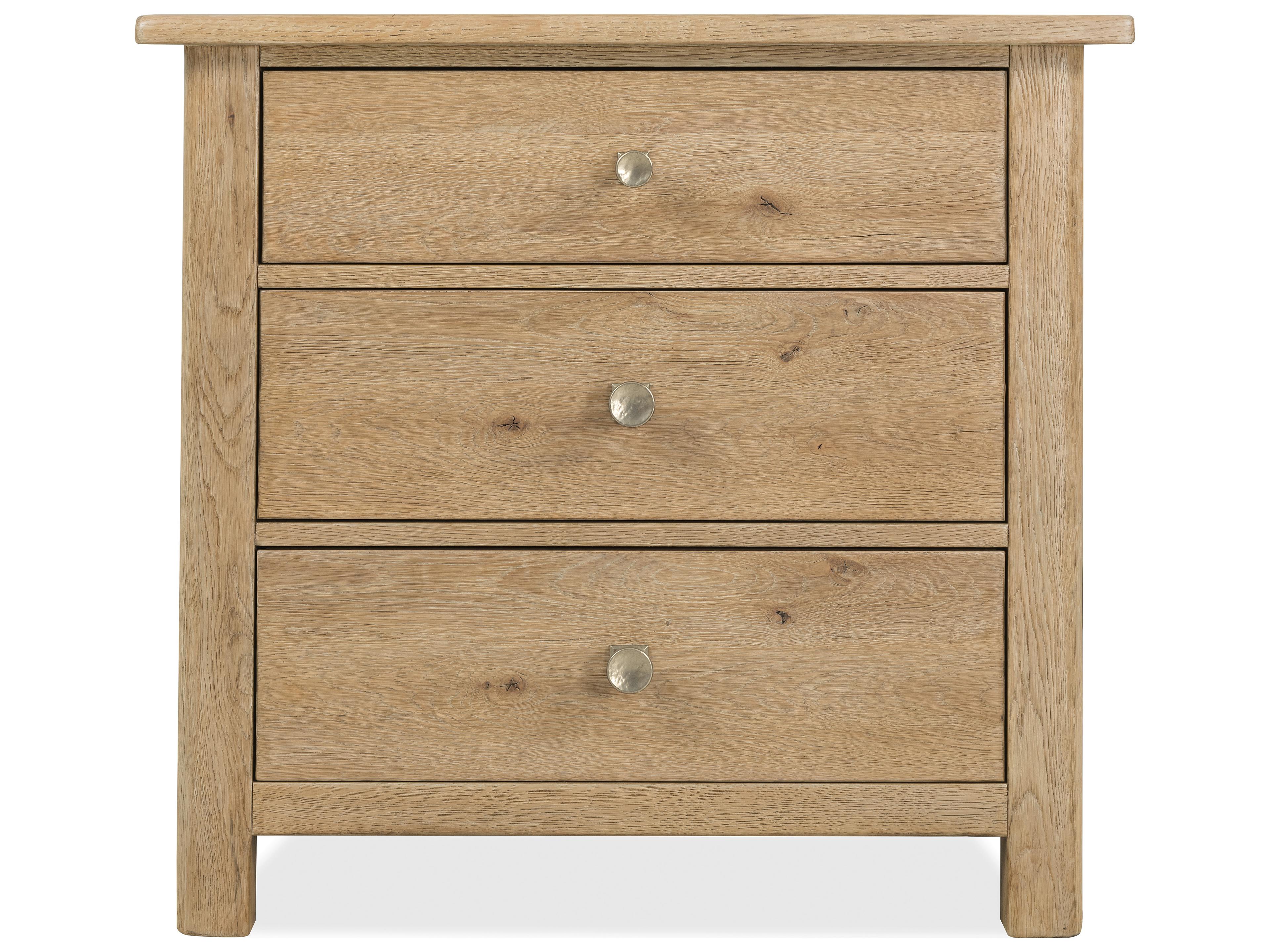 Hooker Furniture Driftwood Three Drawer Nightstand