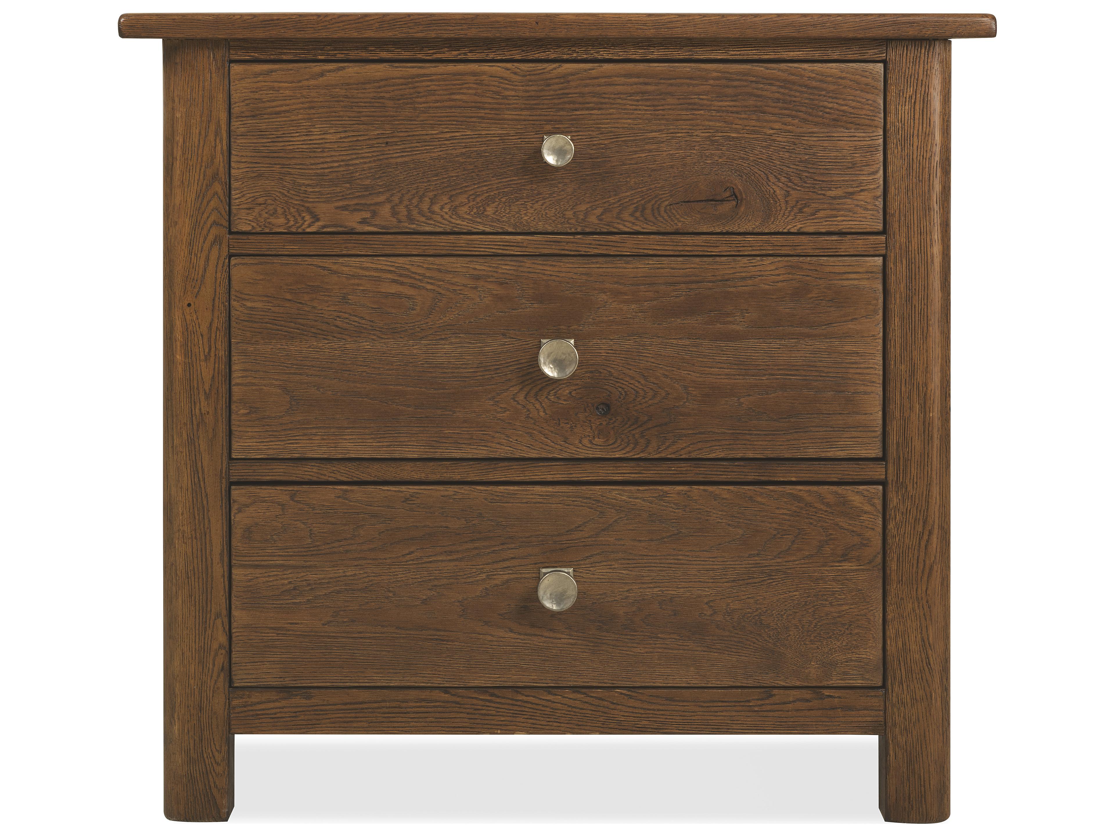 Hooker Furniture Driftwood Three Drawer Nightstand