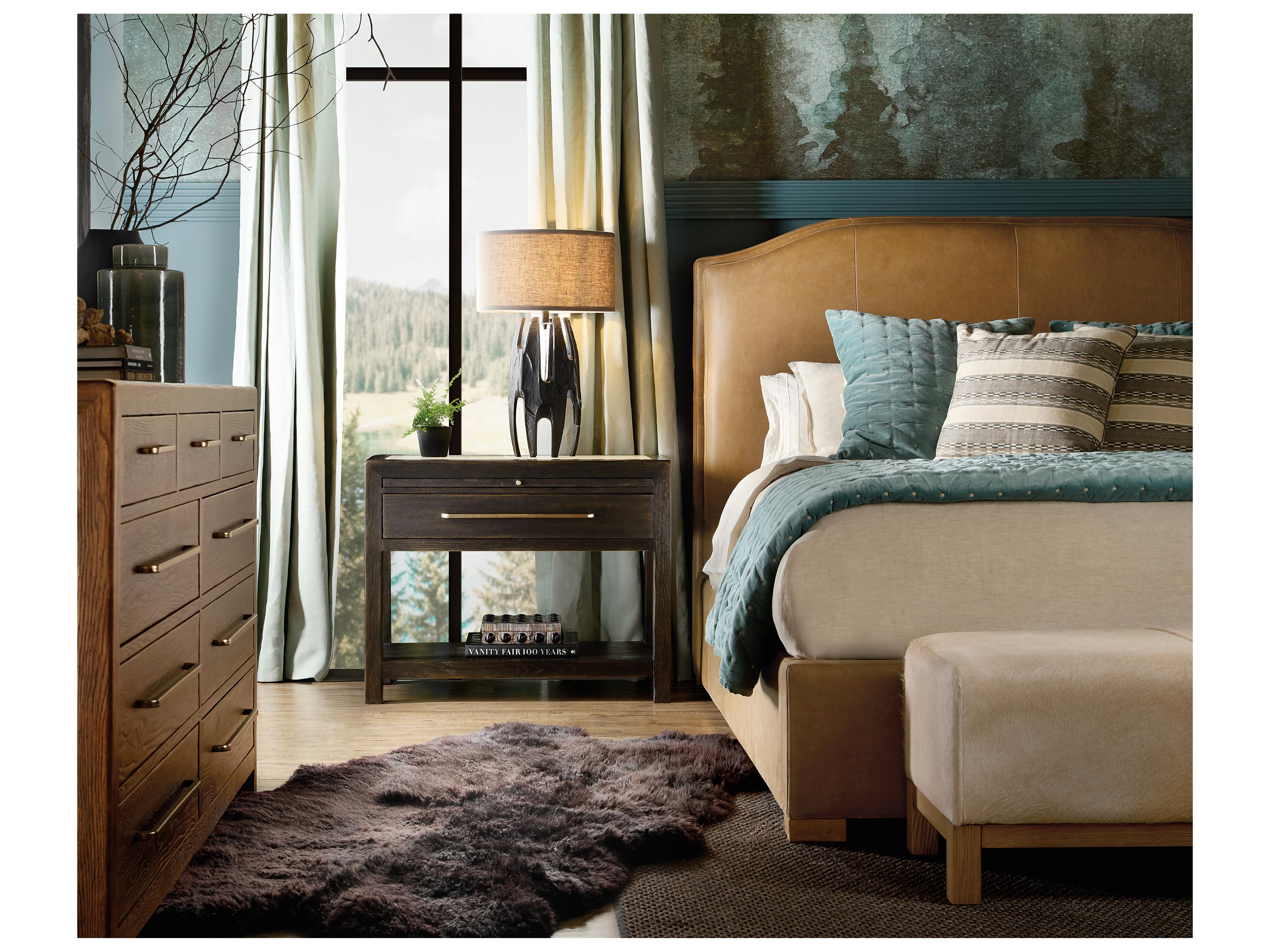 Hooker Furniture Driftwood Queen Upholstered Bed