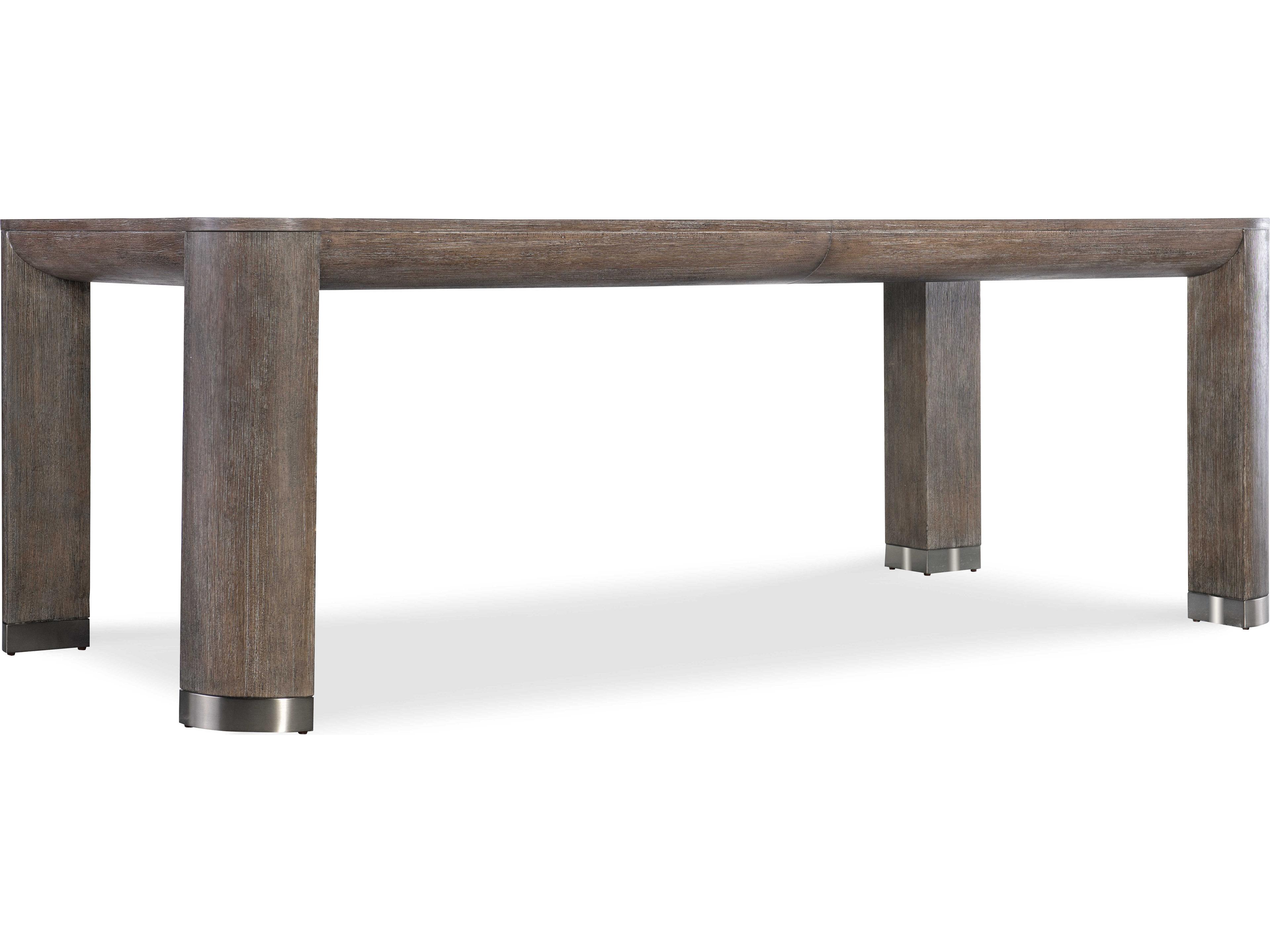 Modern Mood Extendable Rectangular Wood Mink Dining Table