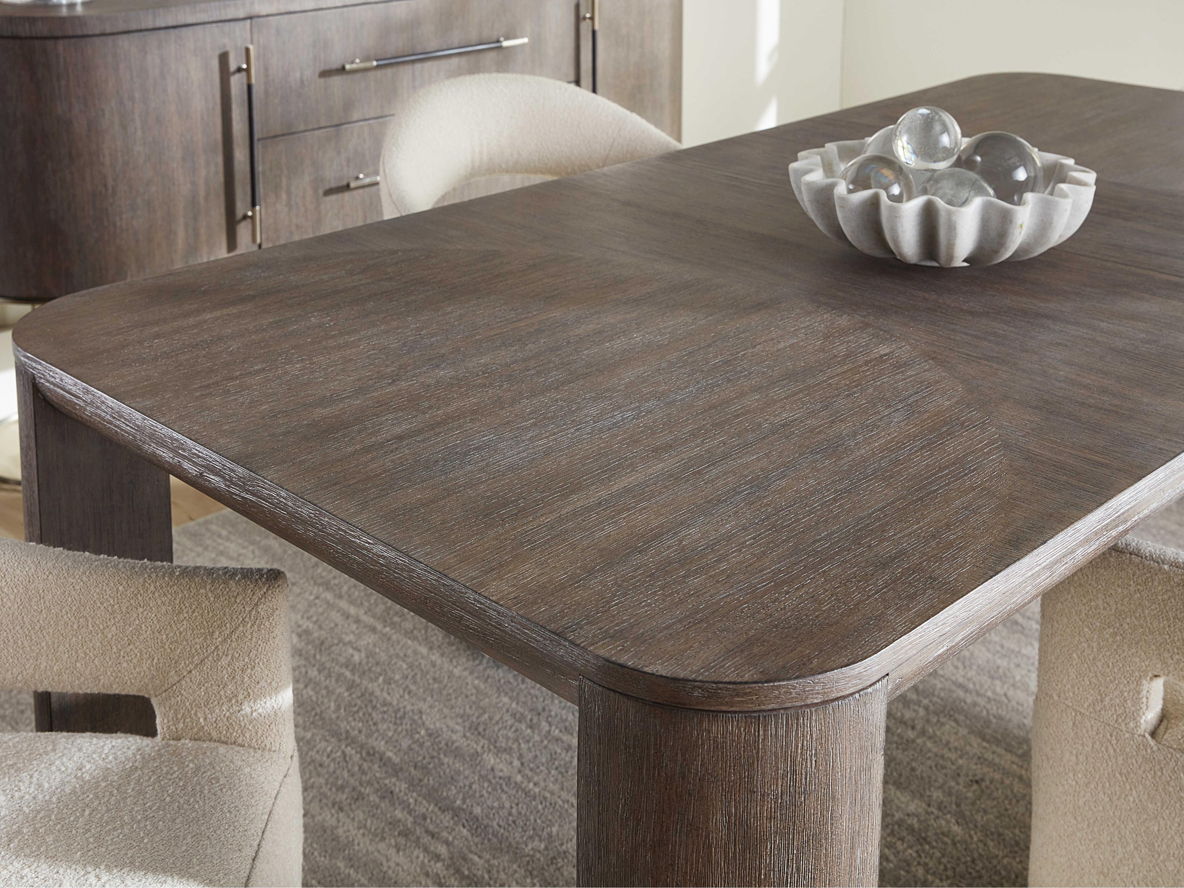 Luxecor Heritage Extendable Rectangular Wood Mink Dining Table
