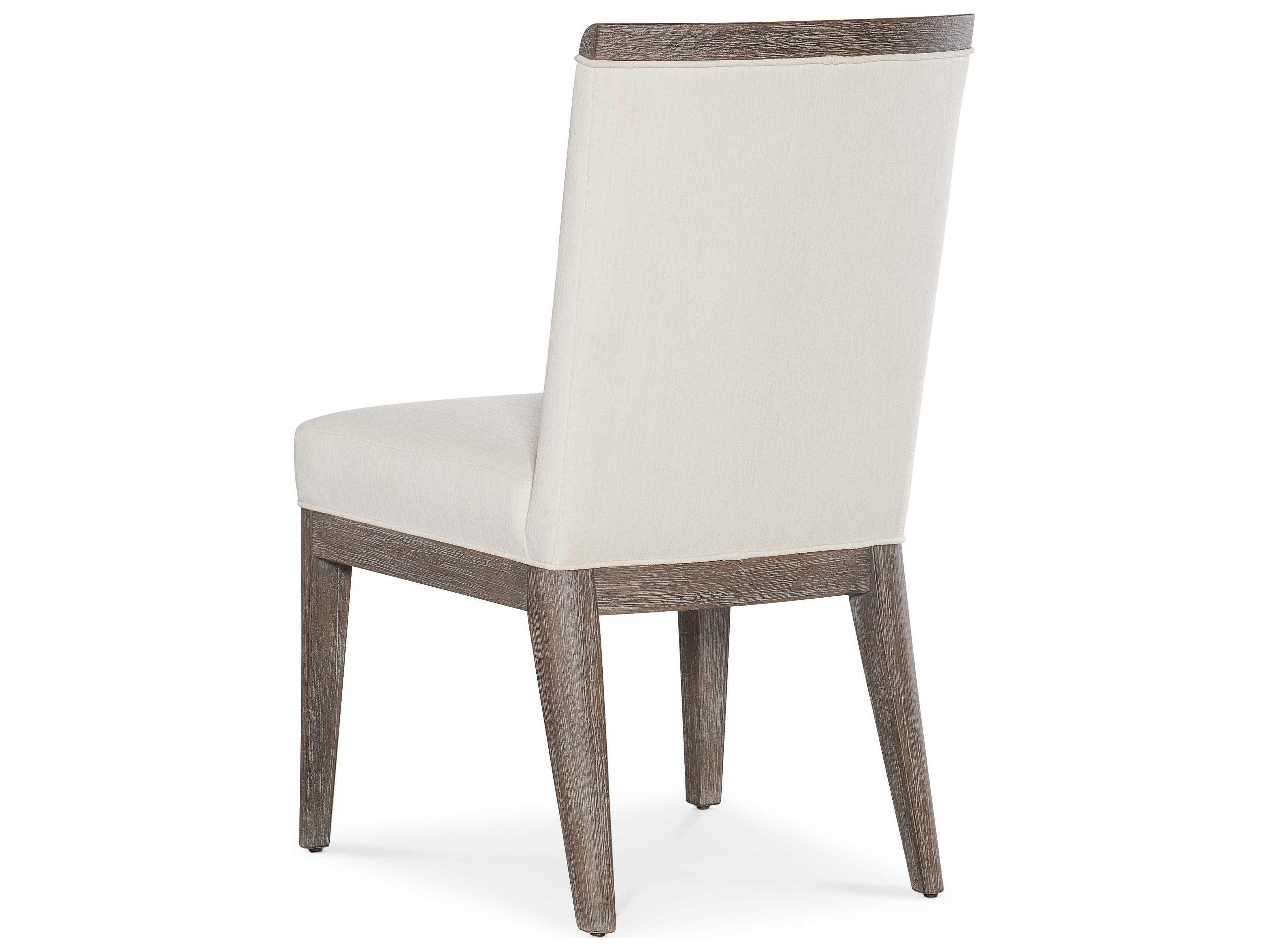 Hooker Furniture Modern Mood Fabric Oak Wood Brown Upholstered Side Dining Chair