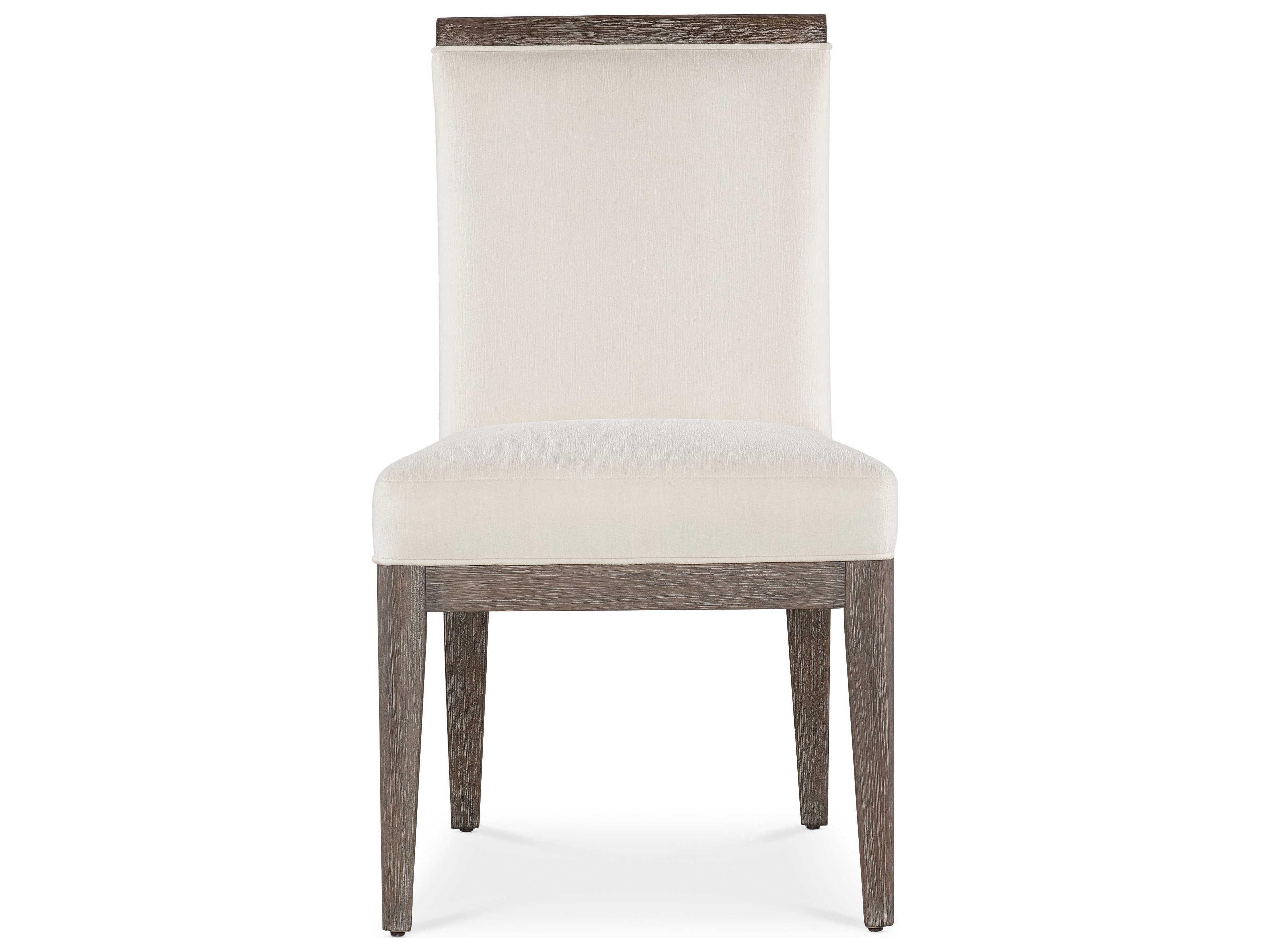 Hooker Furniture Modern Mood Fabric Oak Wood Brown Upholstered Side Dining Chair