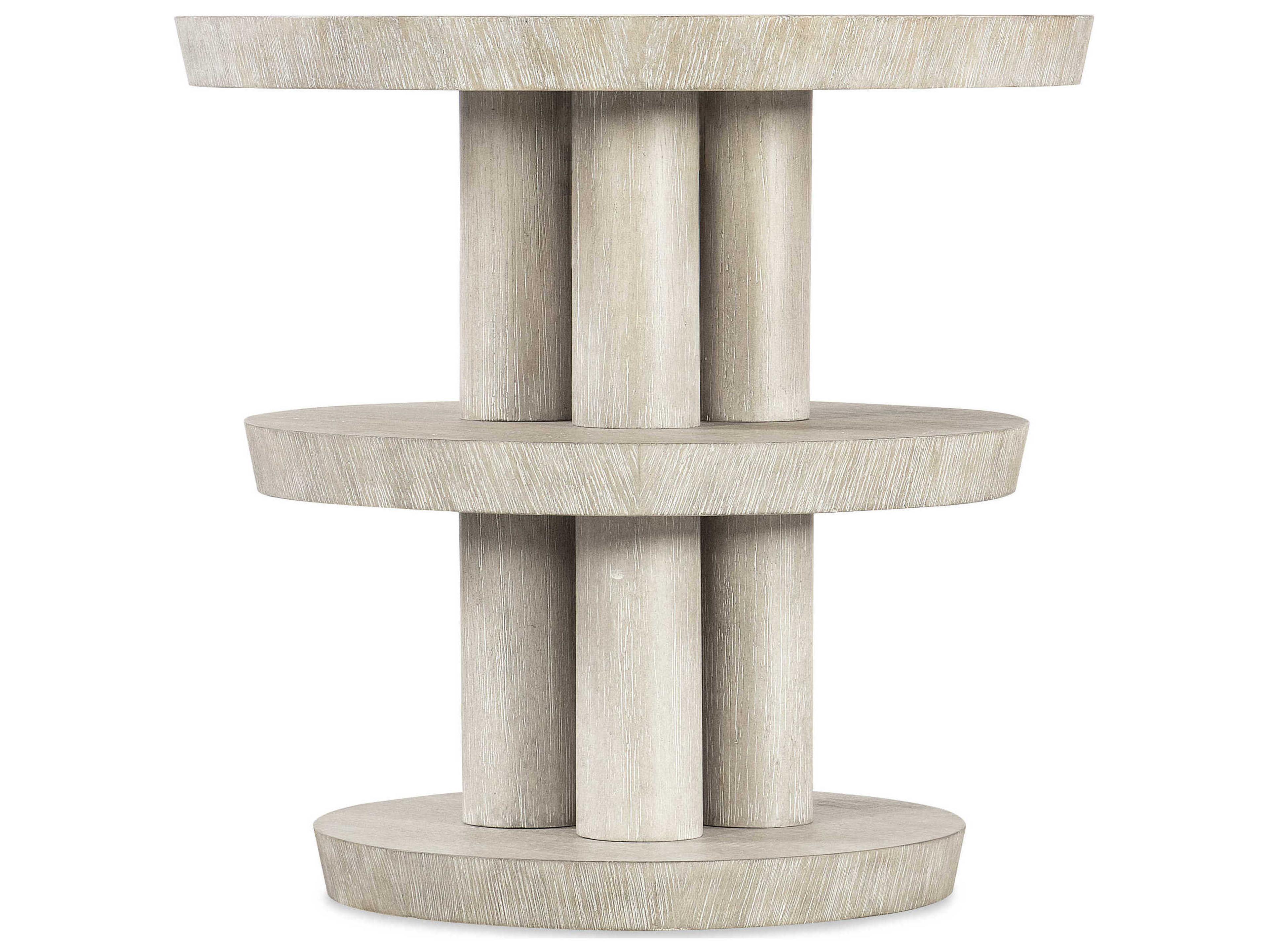 Modern Mood Round Wood Diamond End Table