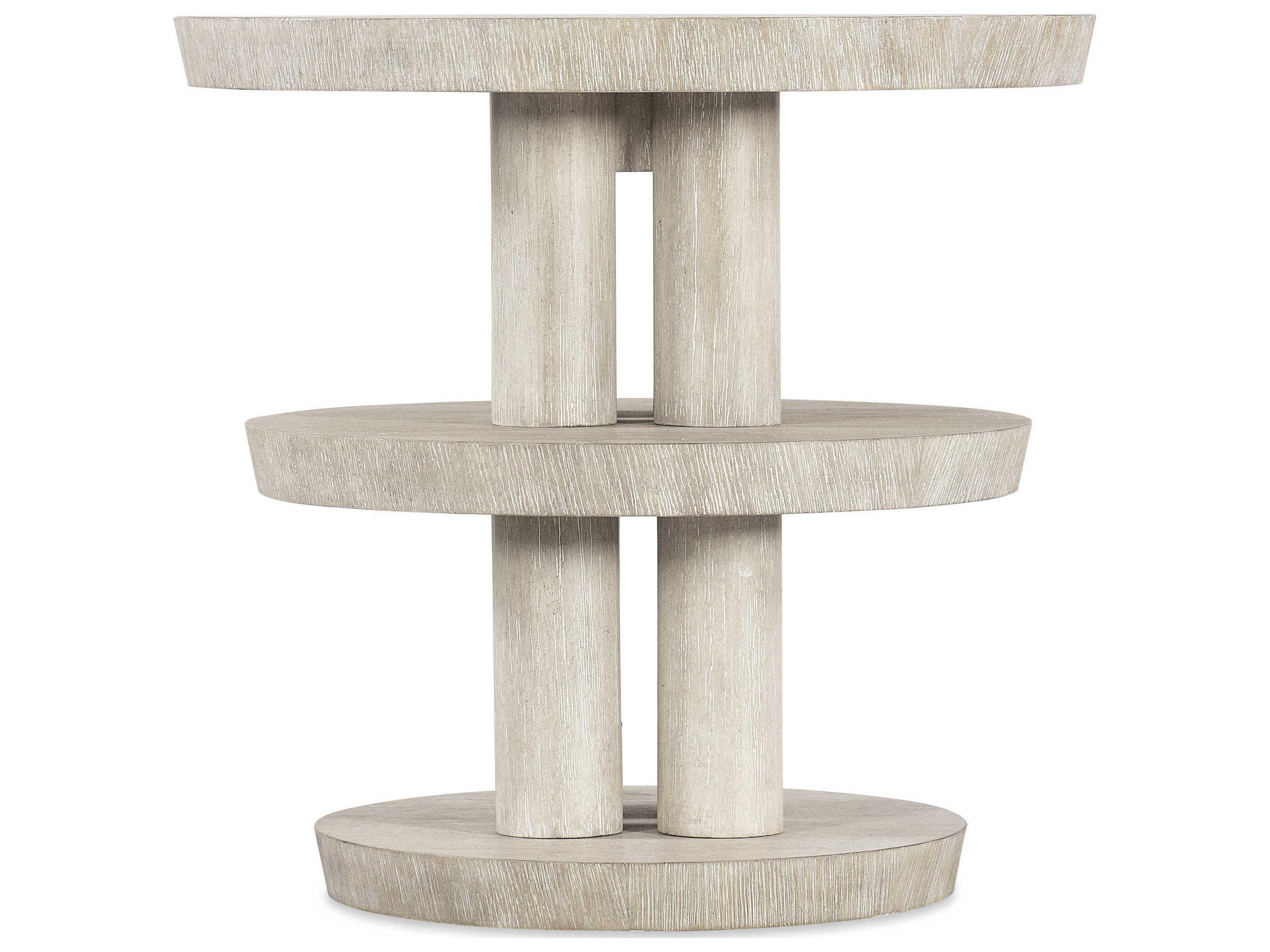 Hooker Furniture Modern Mood Round Wood Diamond End Table