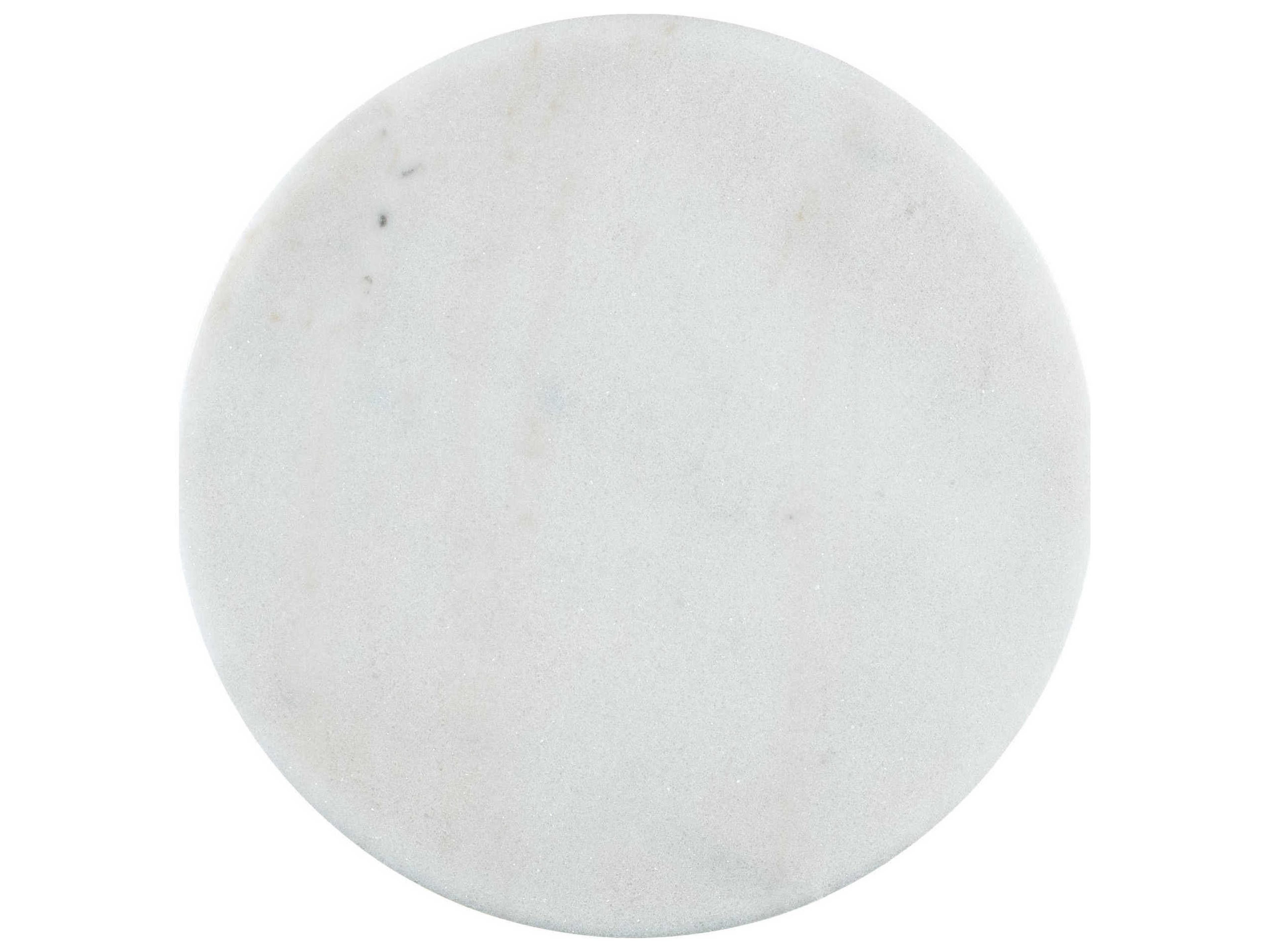 Hooker Furniture Modern Mood Round Marble Diamond End Table