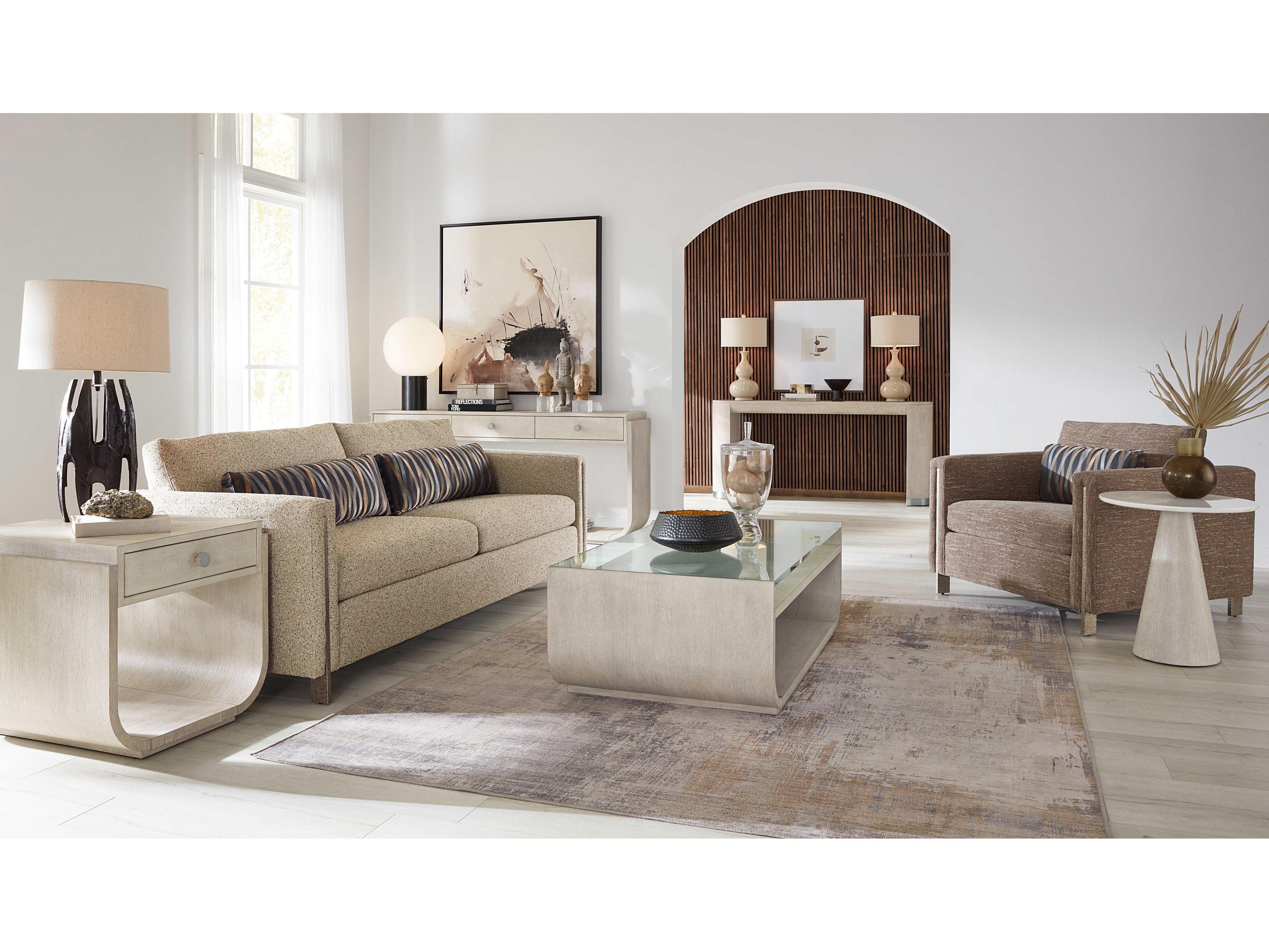 Hooker Furniture Modern Mood Round Marble Diamond End Table